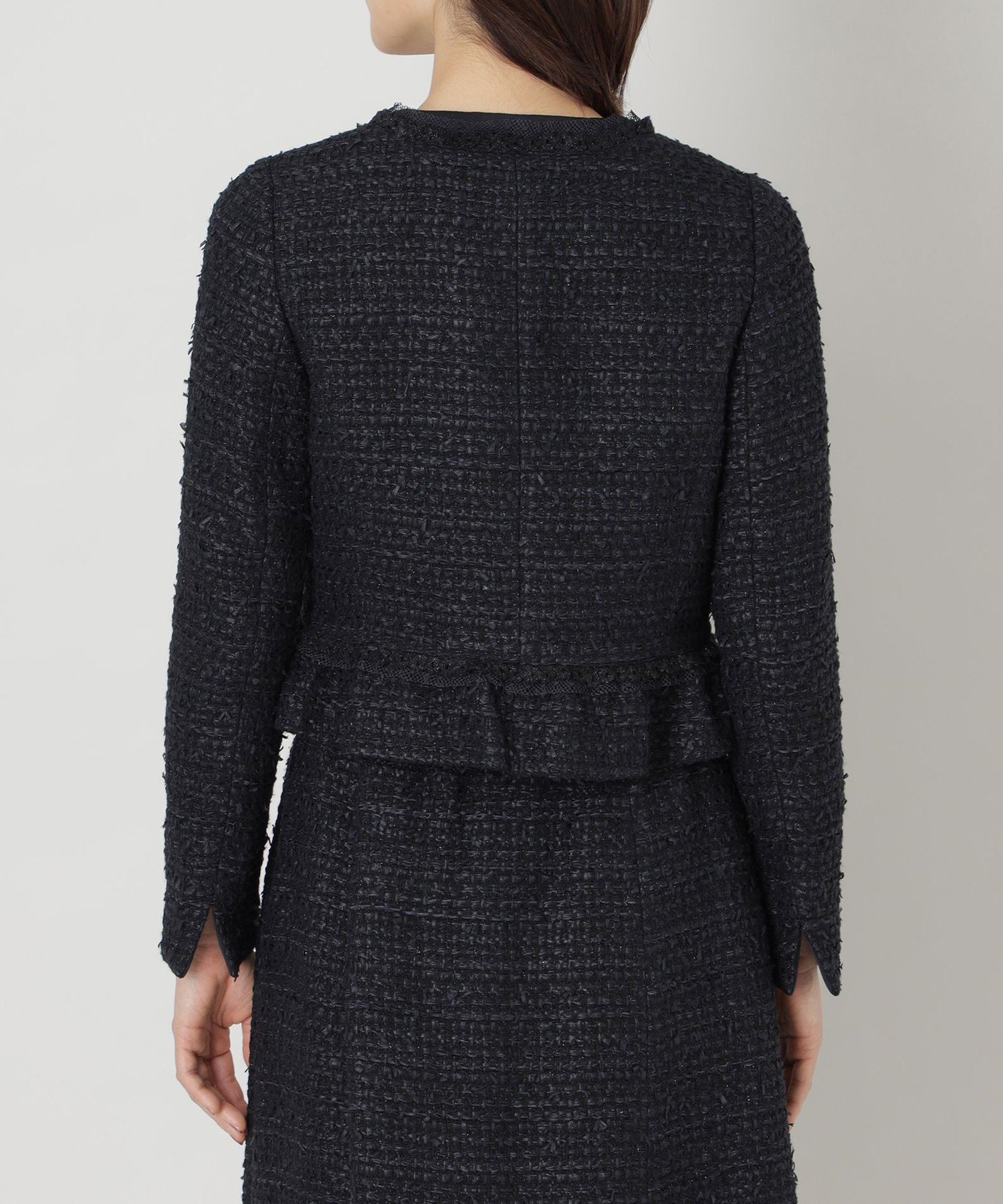 TO BE CHIC｜ファンシーツイードノーカラー ジャケット | Rakuten