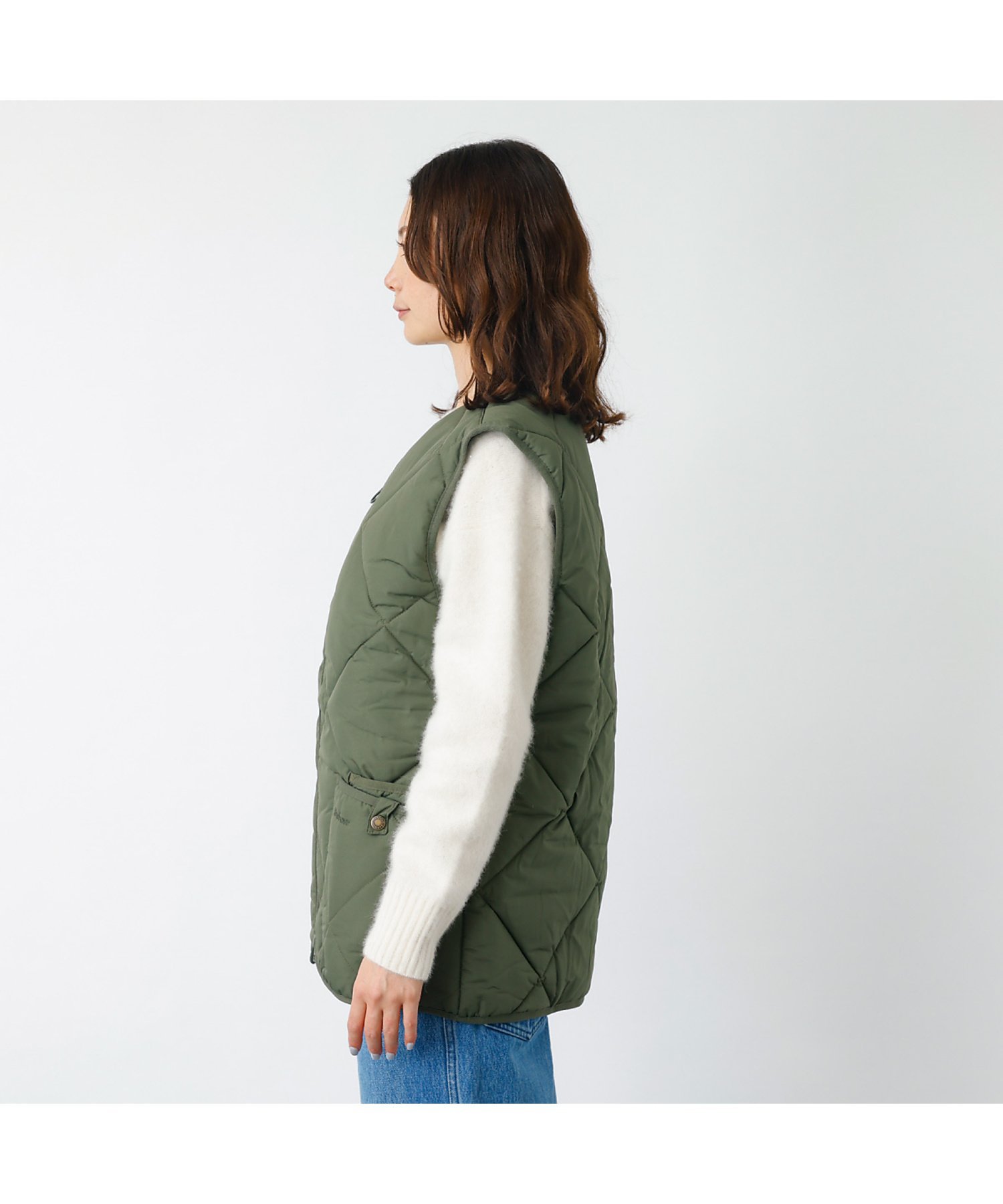 Rouge vif la cle｜【BARBOUR/バブアー】QUILTED GILET / キルティング