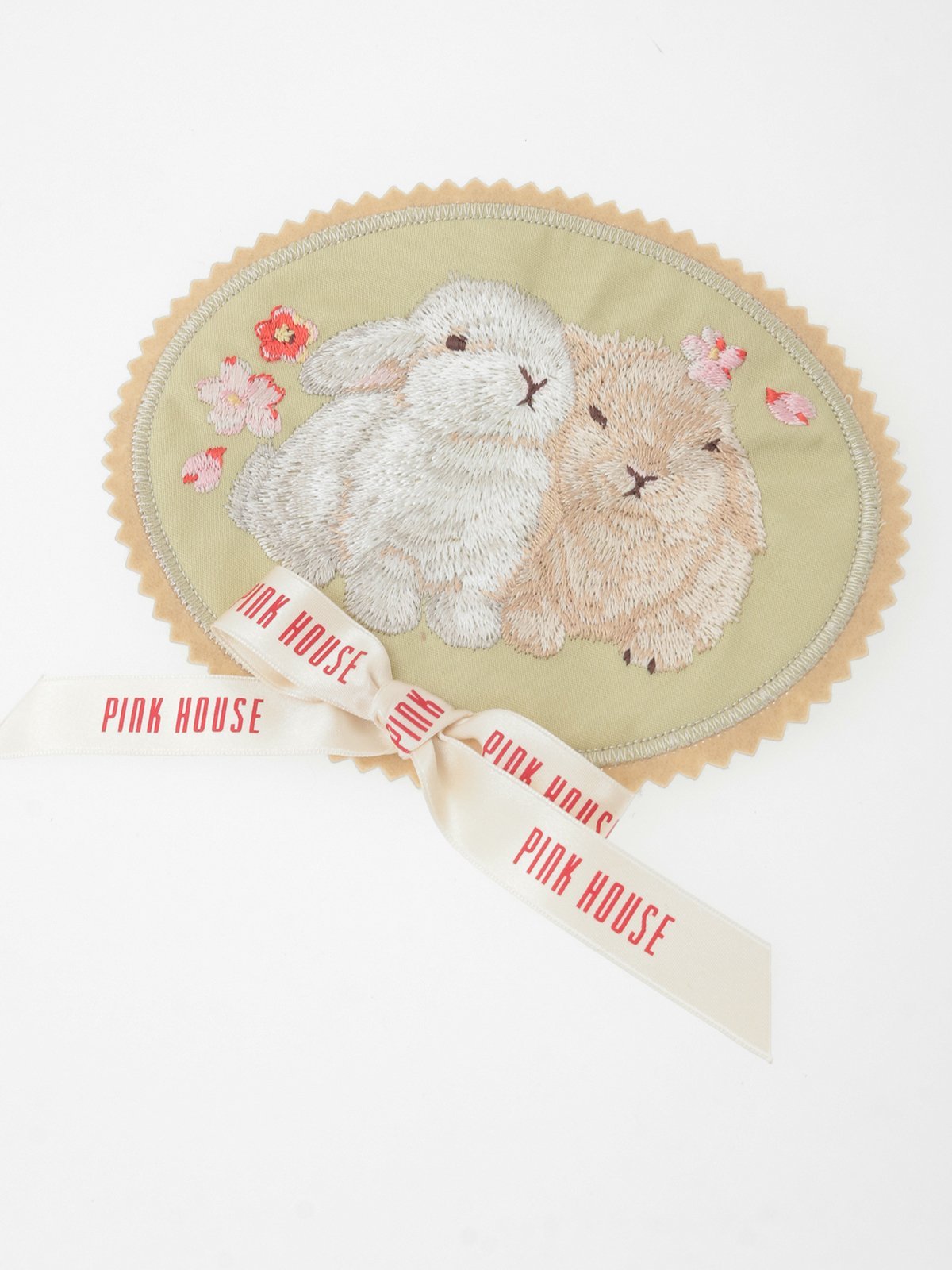 PINK HOUSE｜幸見うさぎ刺繍ワッペン | Rakuten Fashion(楽天