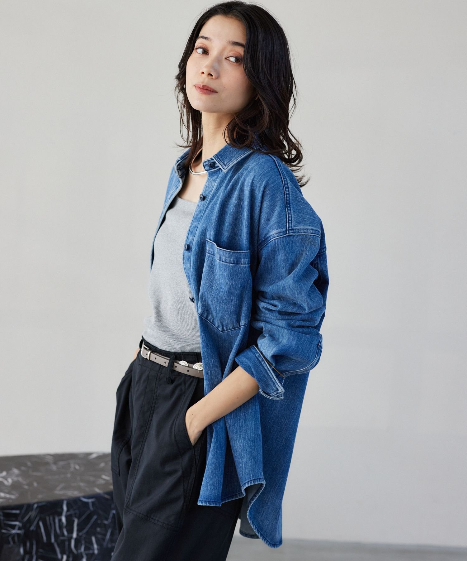 BARNYARDSTORM｜カットデニムシャツジャケット | Rakuten Fashion(楽天