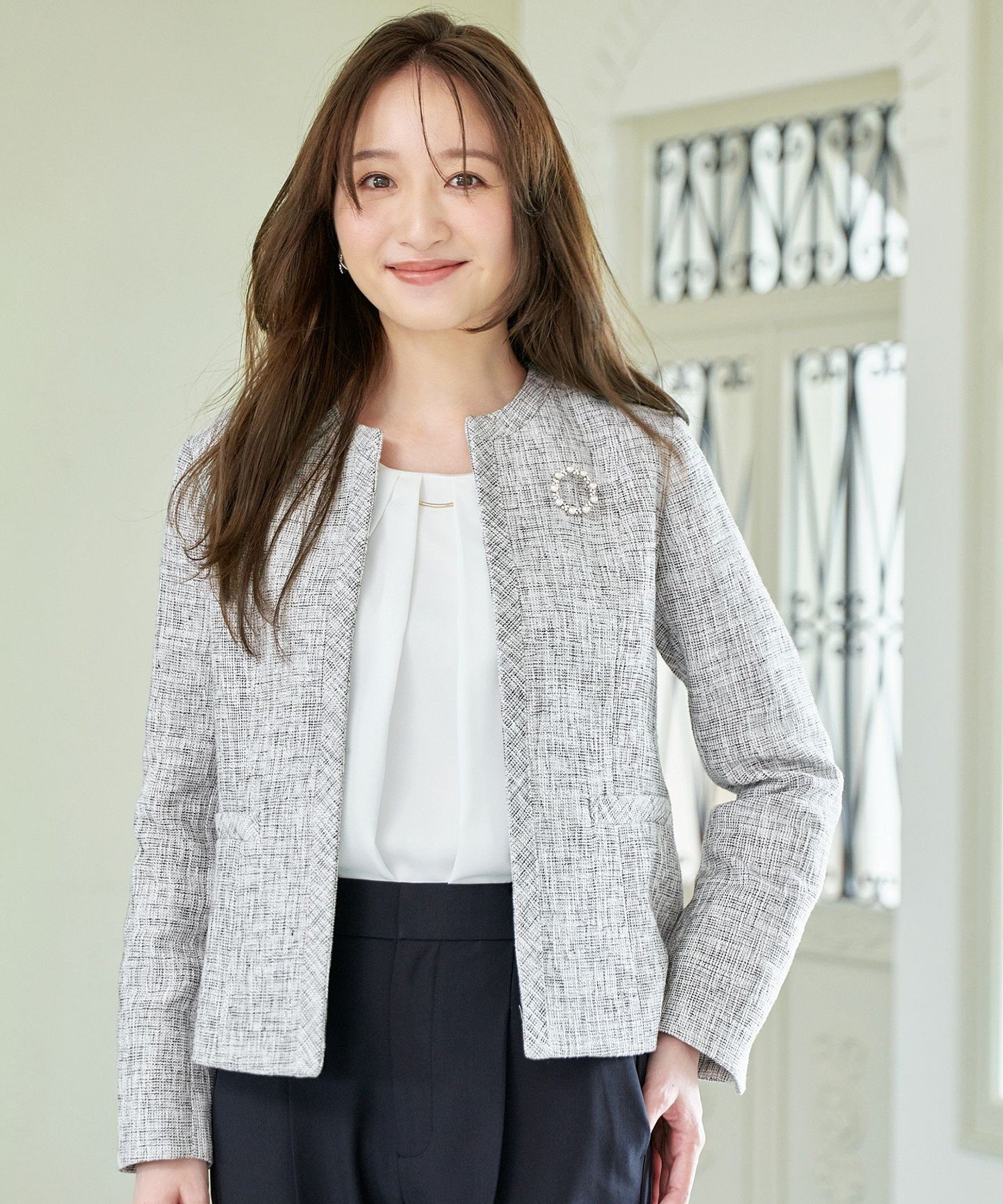 ANY｜ツイードミックスジャケット | Rakuten Fashion(楽天ファッション