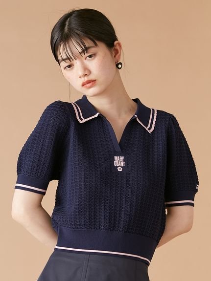 LILY BROWN｜【LILY BROWN×MARY QUANT】シアーポロニットトップス