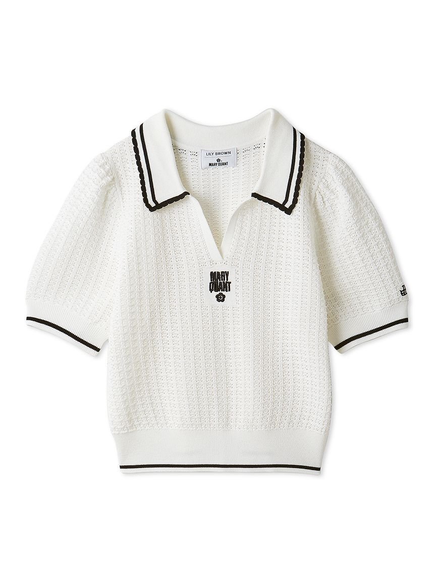 LILY BROWN｜【LILY BROWN×MARY QUANT】シアーポロニットトップス