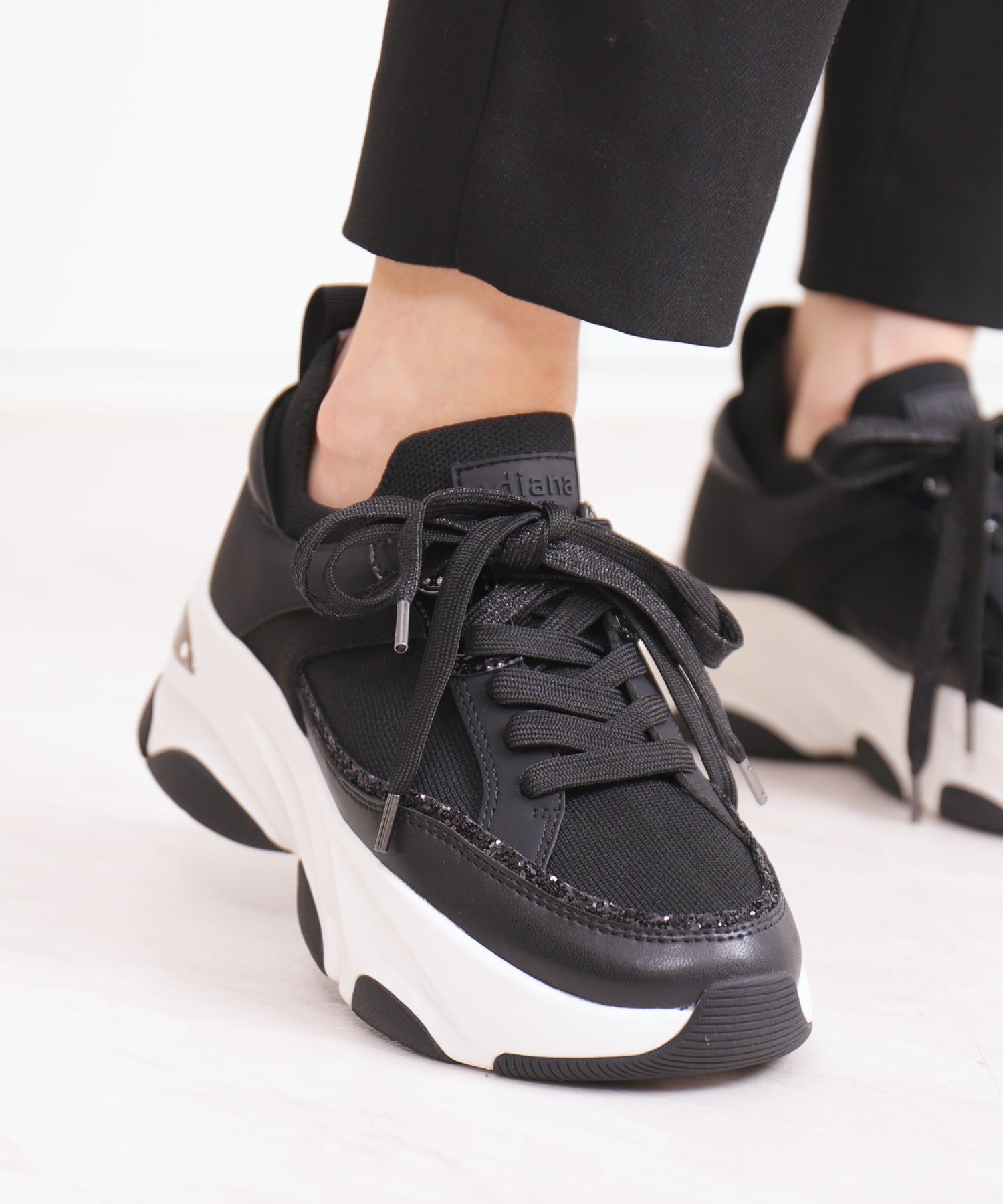 diana｜【撥水加工】リサイクルニットコンビスニーカー | Rakuten