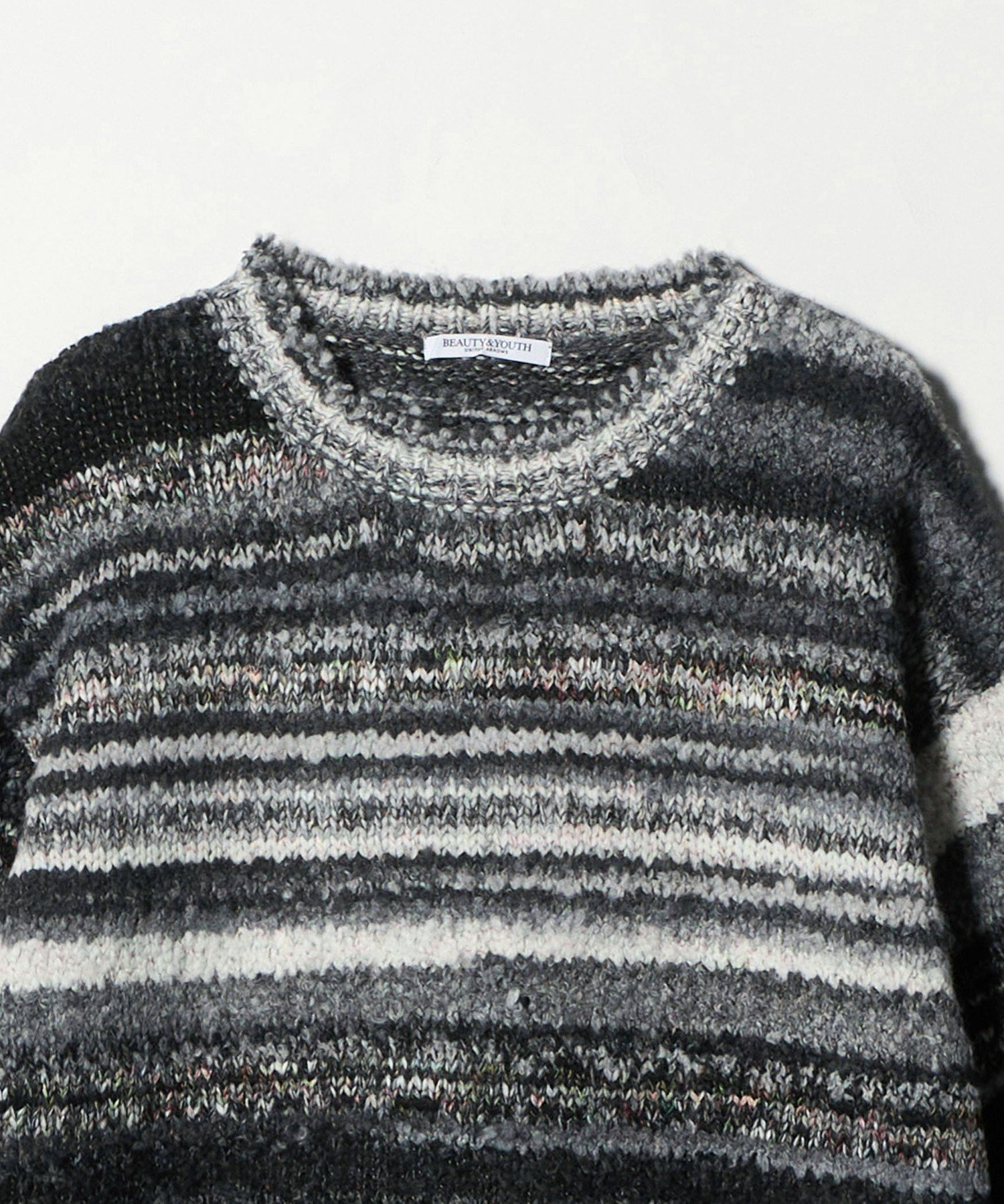 BEAUTY&YOUTH UNITED ARROWS｜マルチボーダー ニットプルオーバー