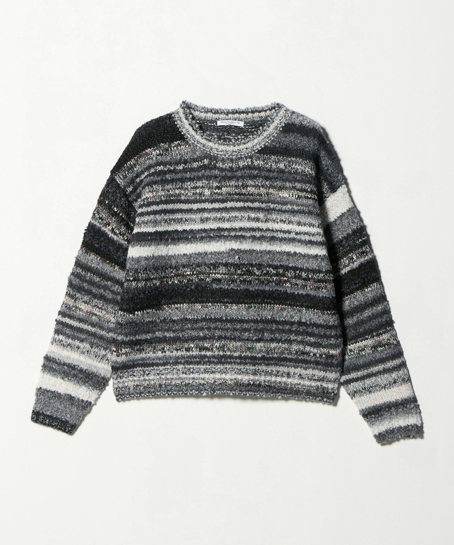 BEAUTY&YOUTH UNITED ARROWS｜マルチボーダー ニットプルオーバー