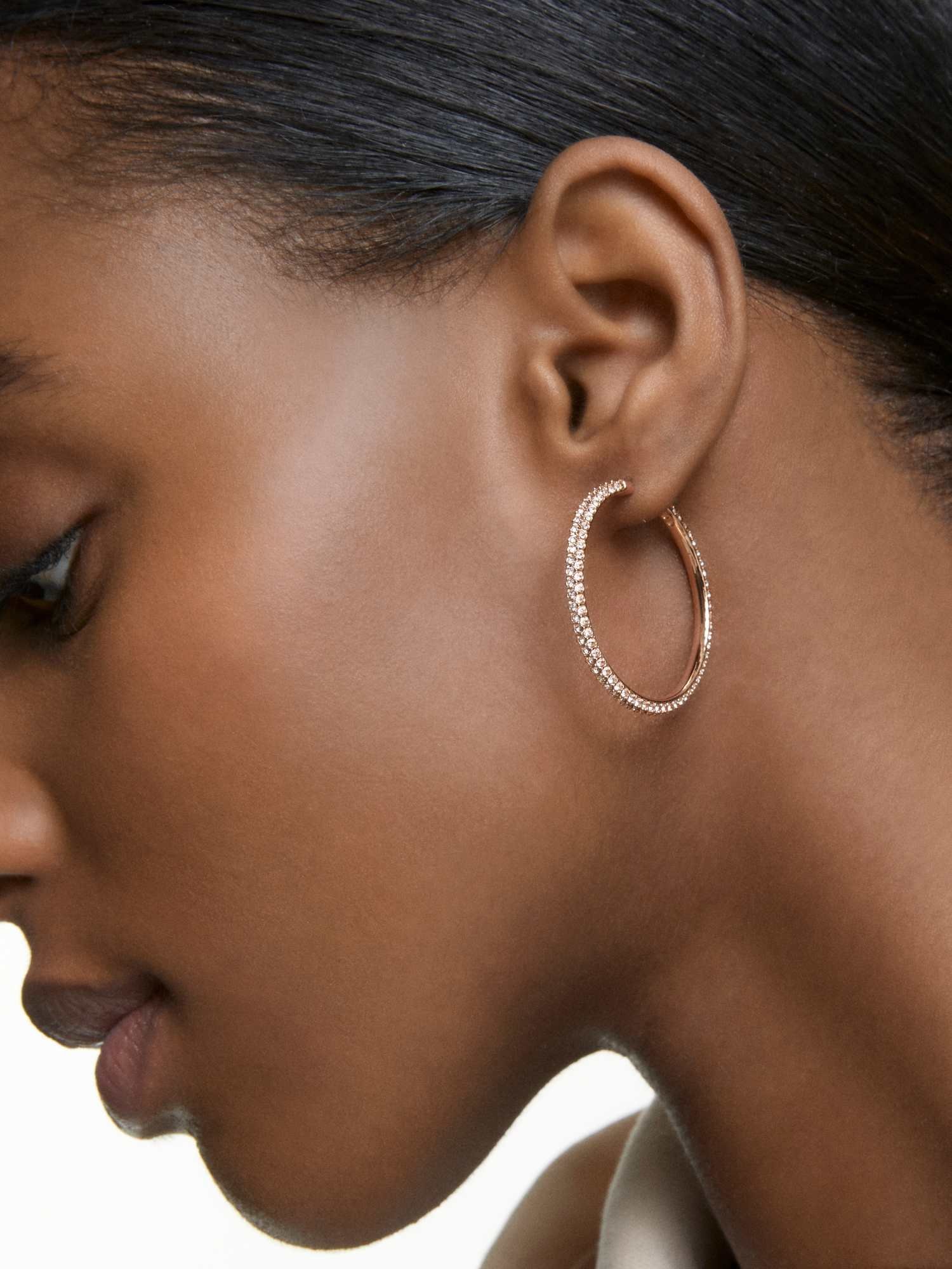 SWAROVSKI｜【公式】【スワロフスキー】Dextera フープピアス, パヴェ