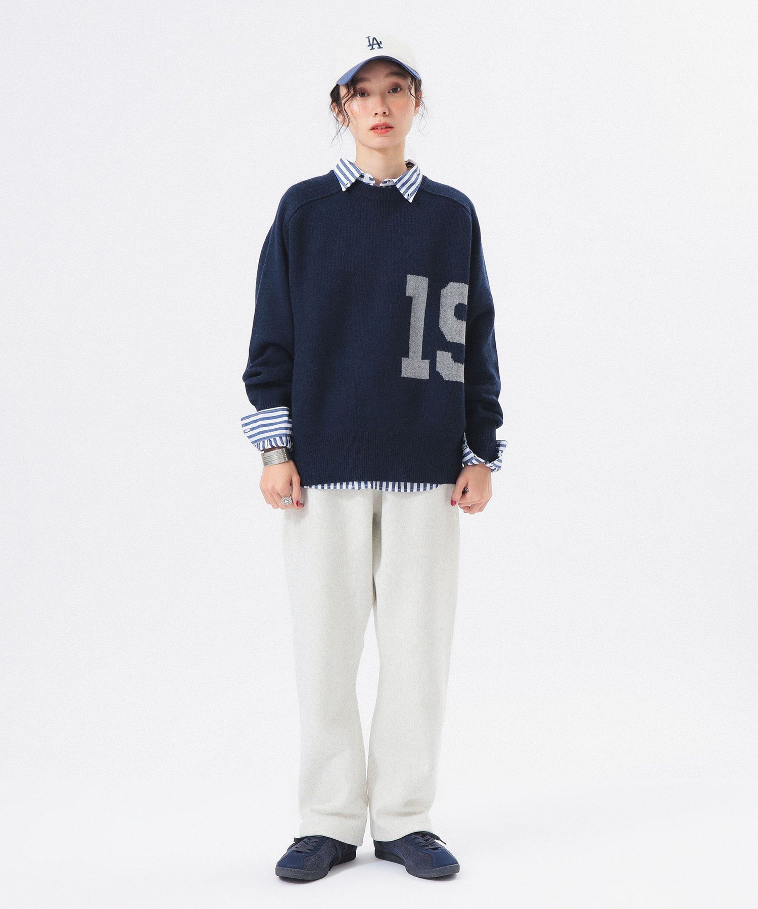 BEAMS WOMEN｜【別注】Champion / バックプリント リバースウィーブ(R