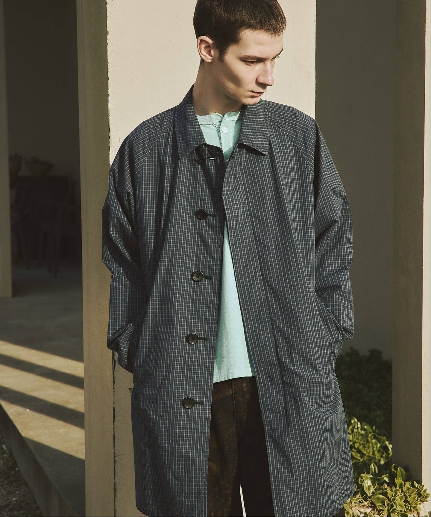 JOURNAL STANDARD｜チェック リバーシブル ステンカラー コート
