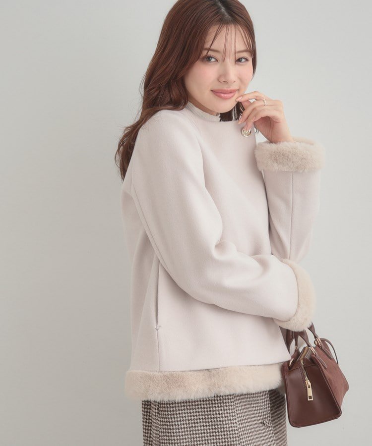 Couture Brooch｜【大人レディ・フェイクファー取り外し可能】ケープ風