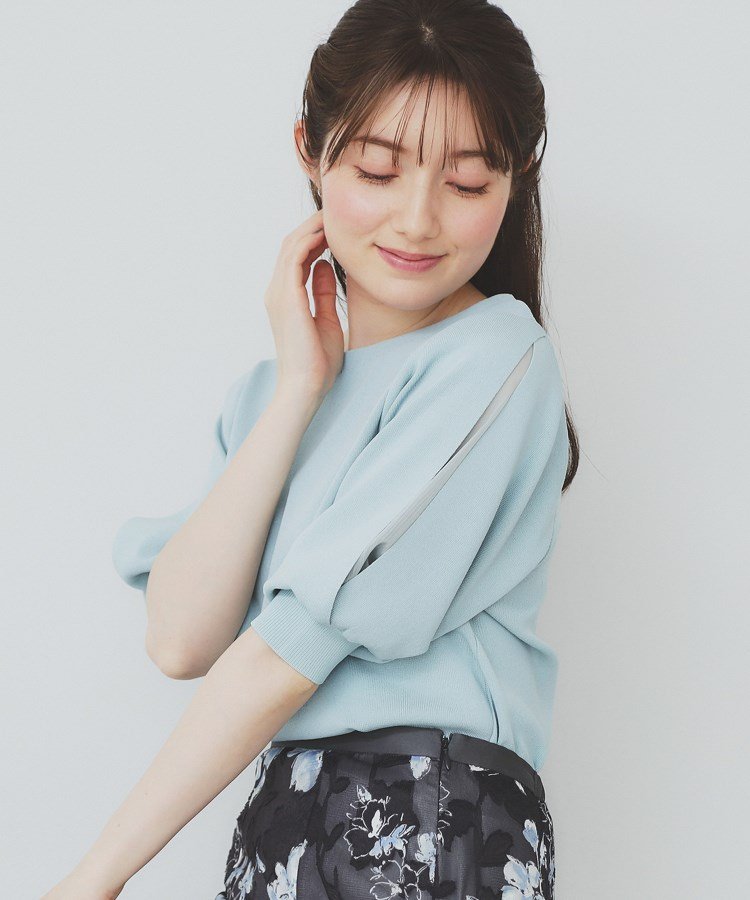 index｜《6色展開/XS-LLサイズ》ドライタッチ デザインスリーブニット