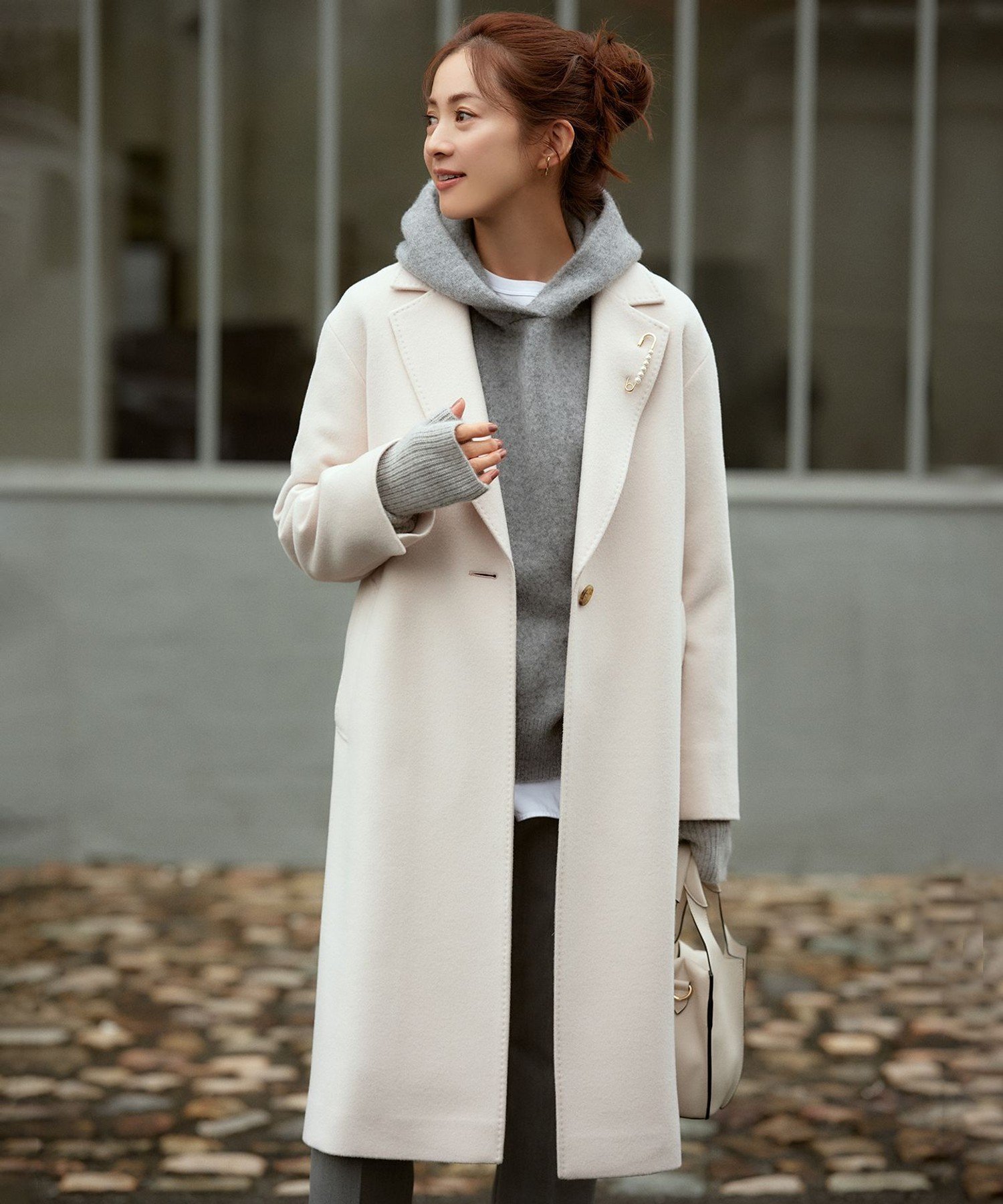 23区｜【滝沢眞規子さん着用】ウールカシミヤビーバー チェスター