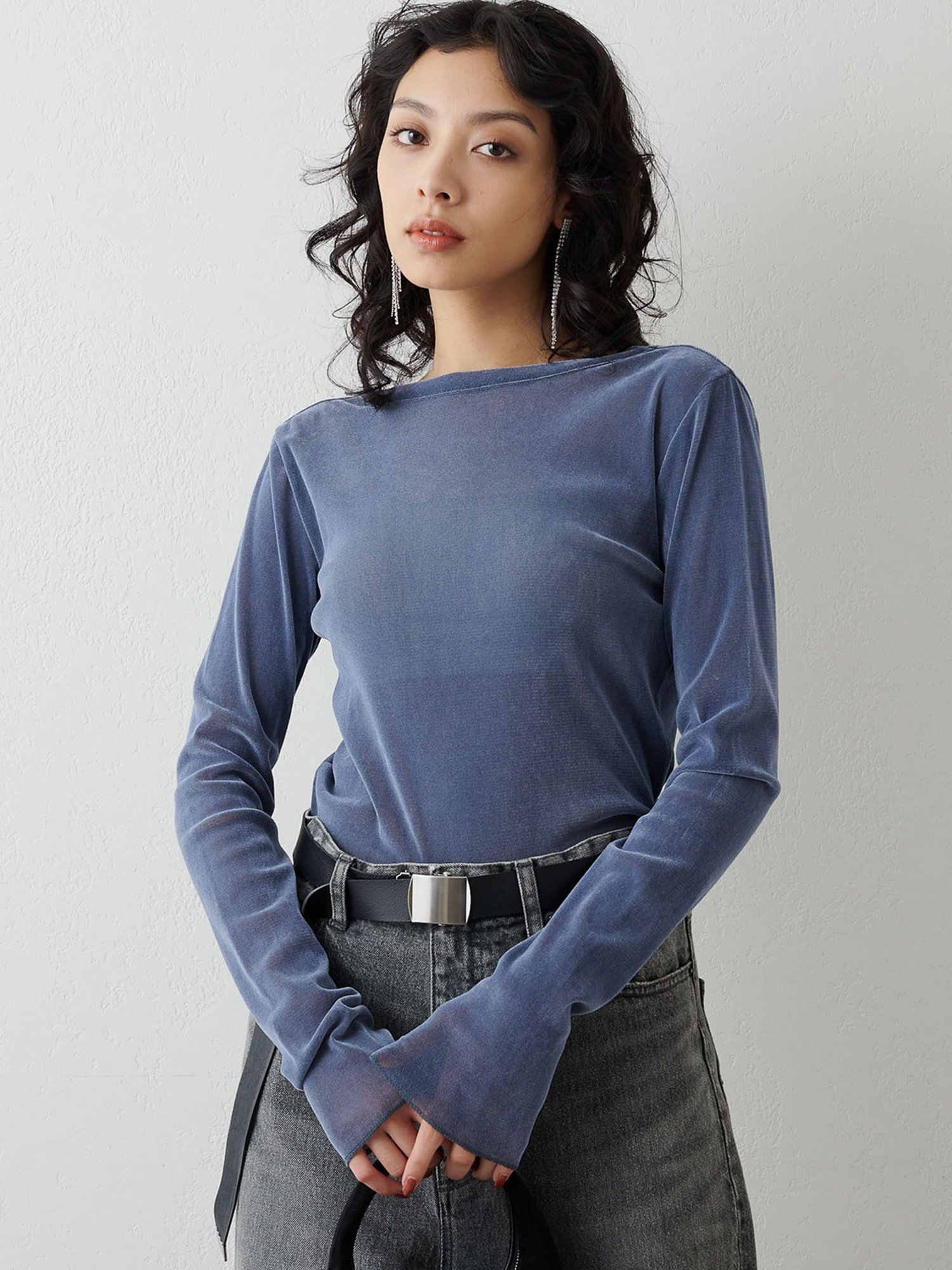 Whim Gazette｜フロッキーバックシャンカットソー | Rakuten Fashion