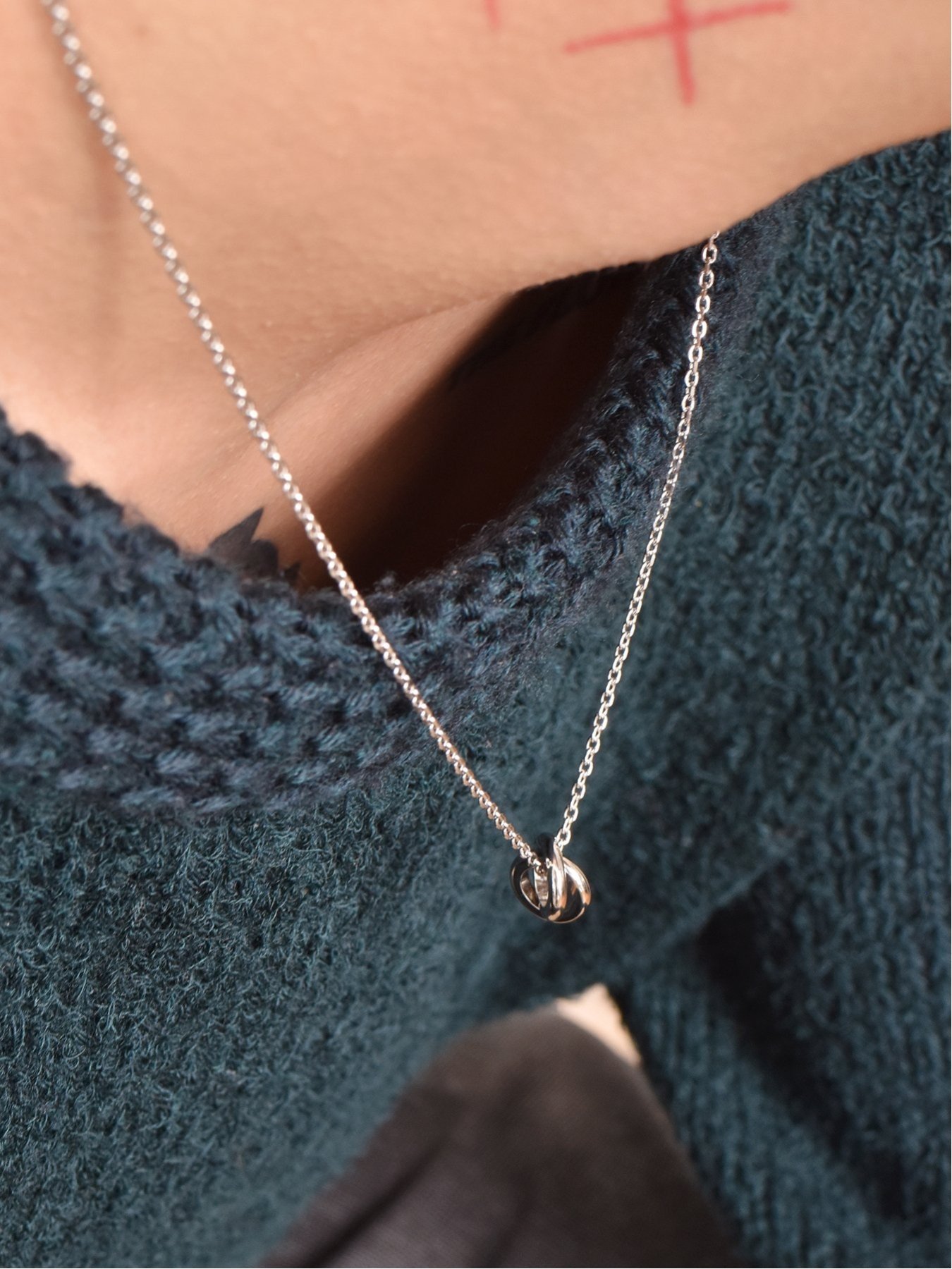 LION HEART｜LHME/(U)LHME スリムダブルリングペアネックレス