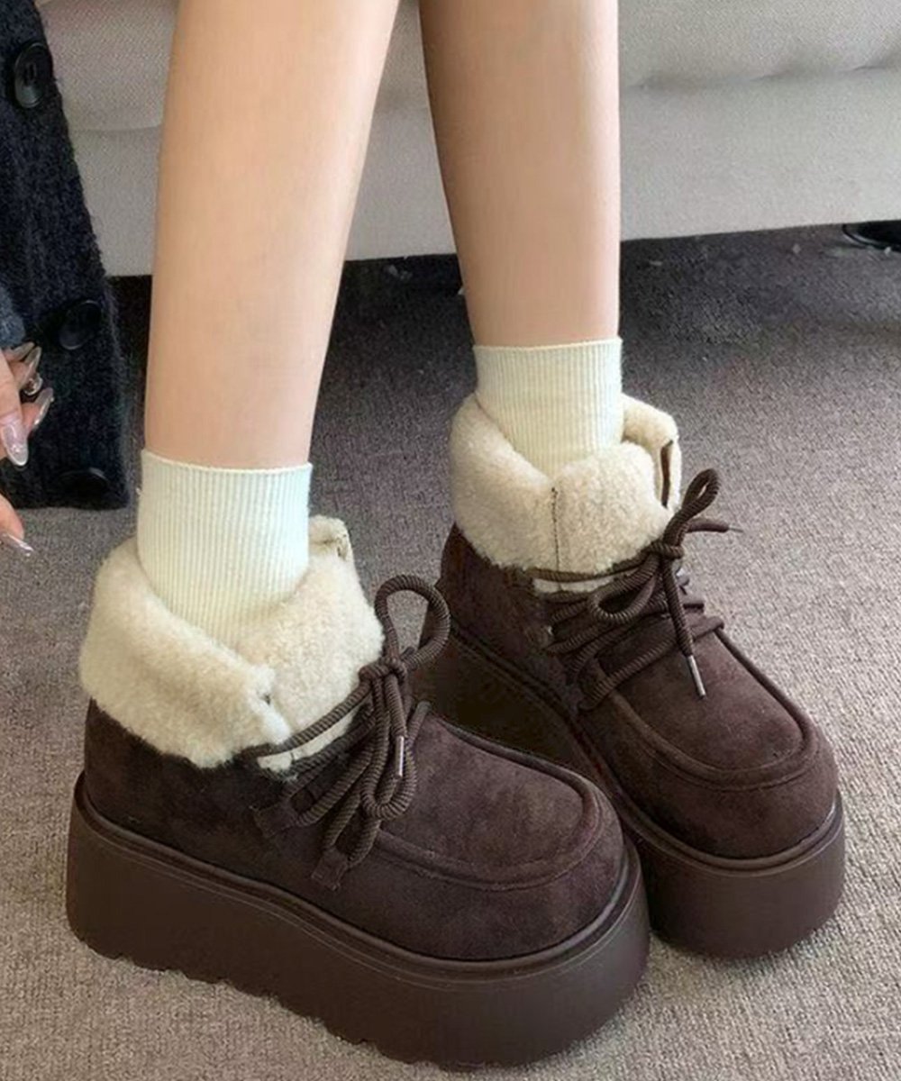 miniministore｜厚底ムートンブーツもこもこショートブーツ | Rakuten