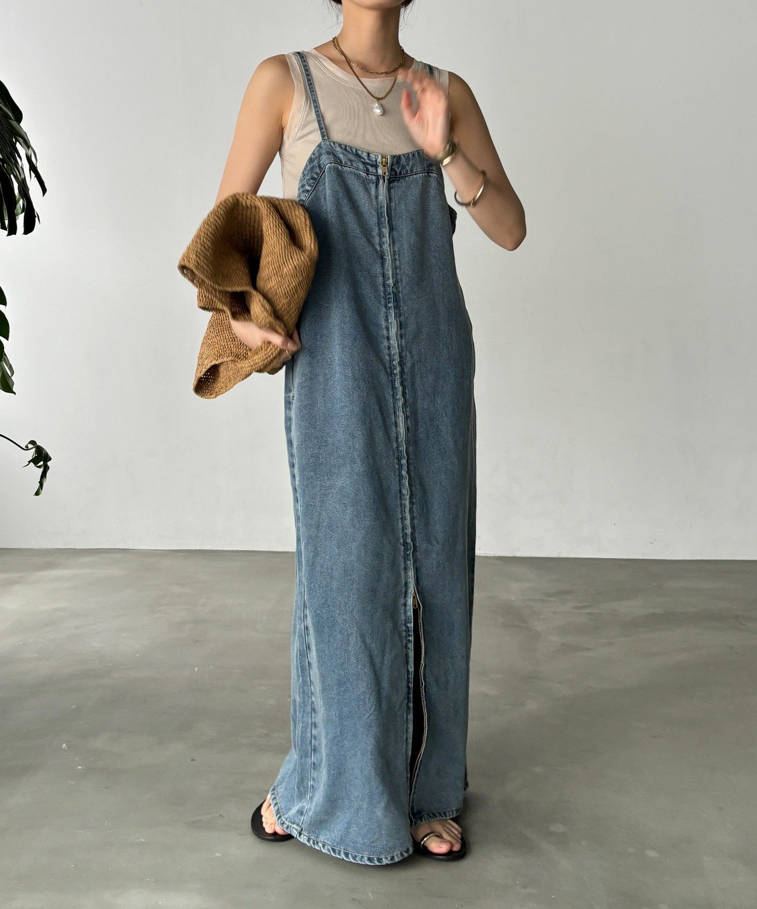 DOUDOU｜【完売カラー再追加!/サイズ展開あり/細見え】リヨセルデニム