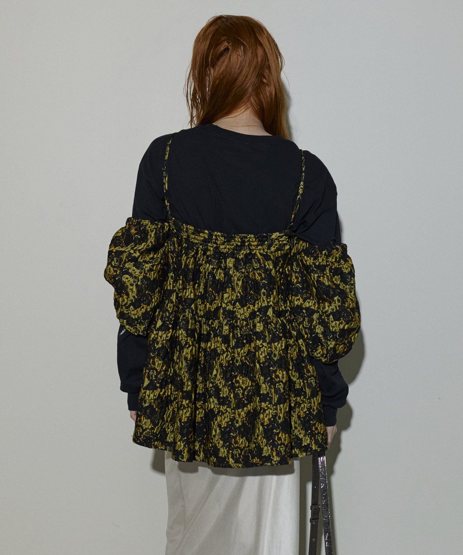 MAISON SPECIAL｜Jacquard 2way Puff Sleeves Tunic | Rakuten Fashion