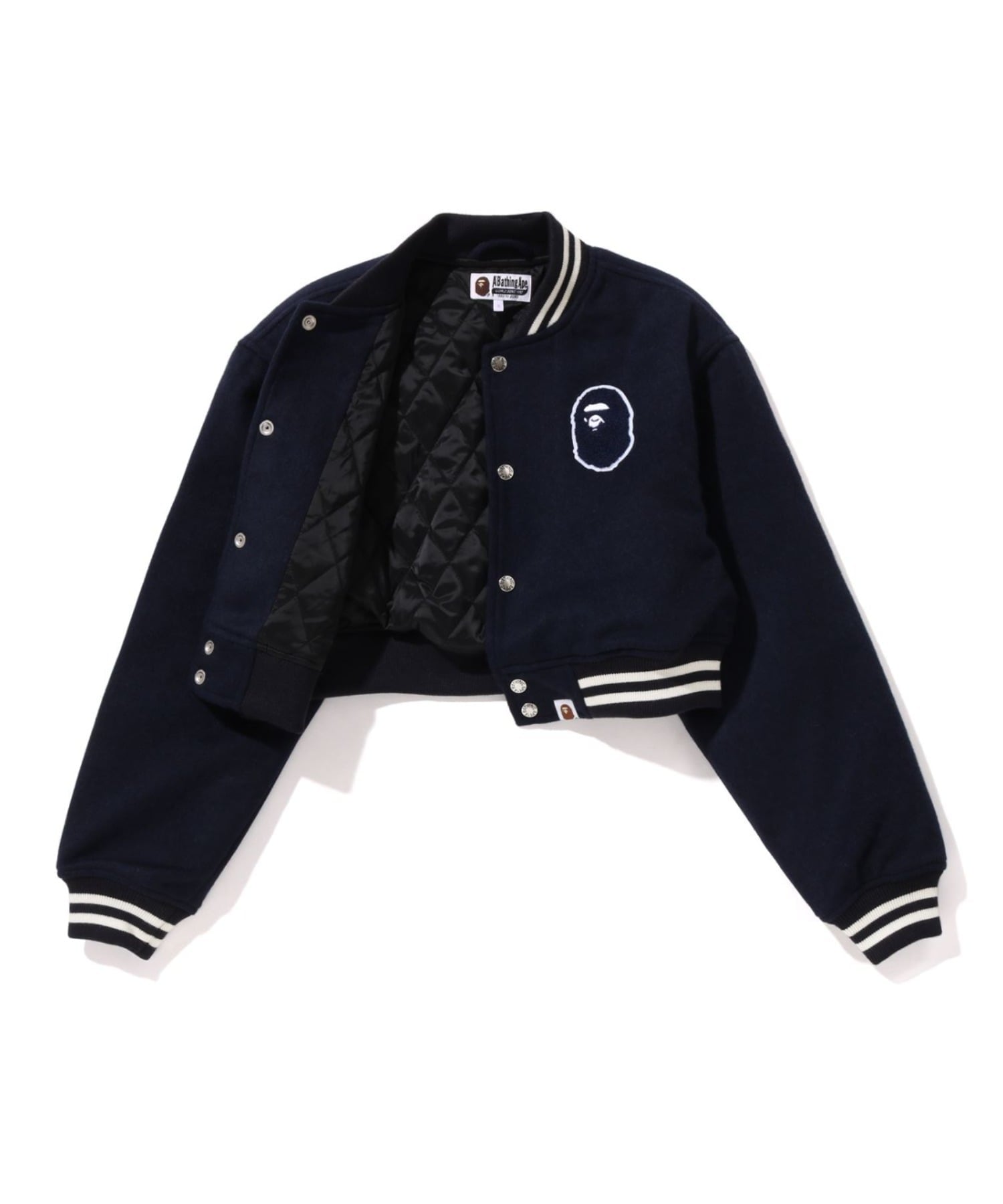 A BATHING APE｜A BATHING APE CROPPED VARSITY JACKET | Rakuten