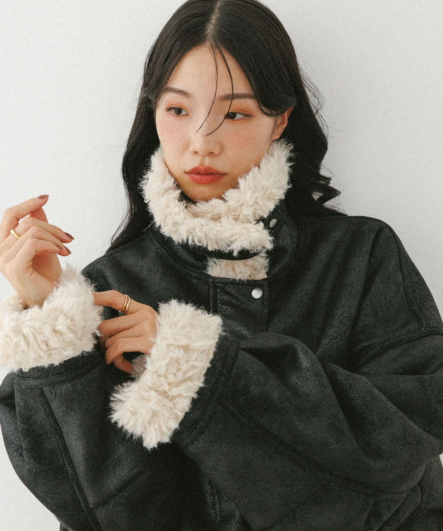 Heather｜【今季No.1!大注目の愛されアウター】ファーカラーBIG