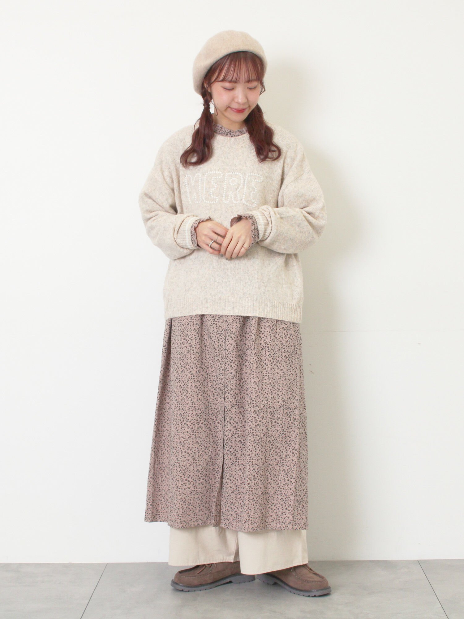 Samansa Mos2｜【Cross*Linen】フリルワンピース《S/Mサイズ