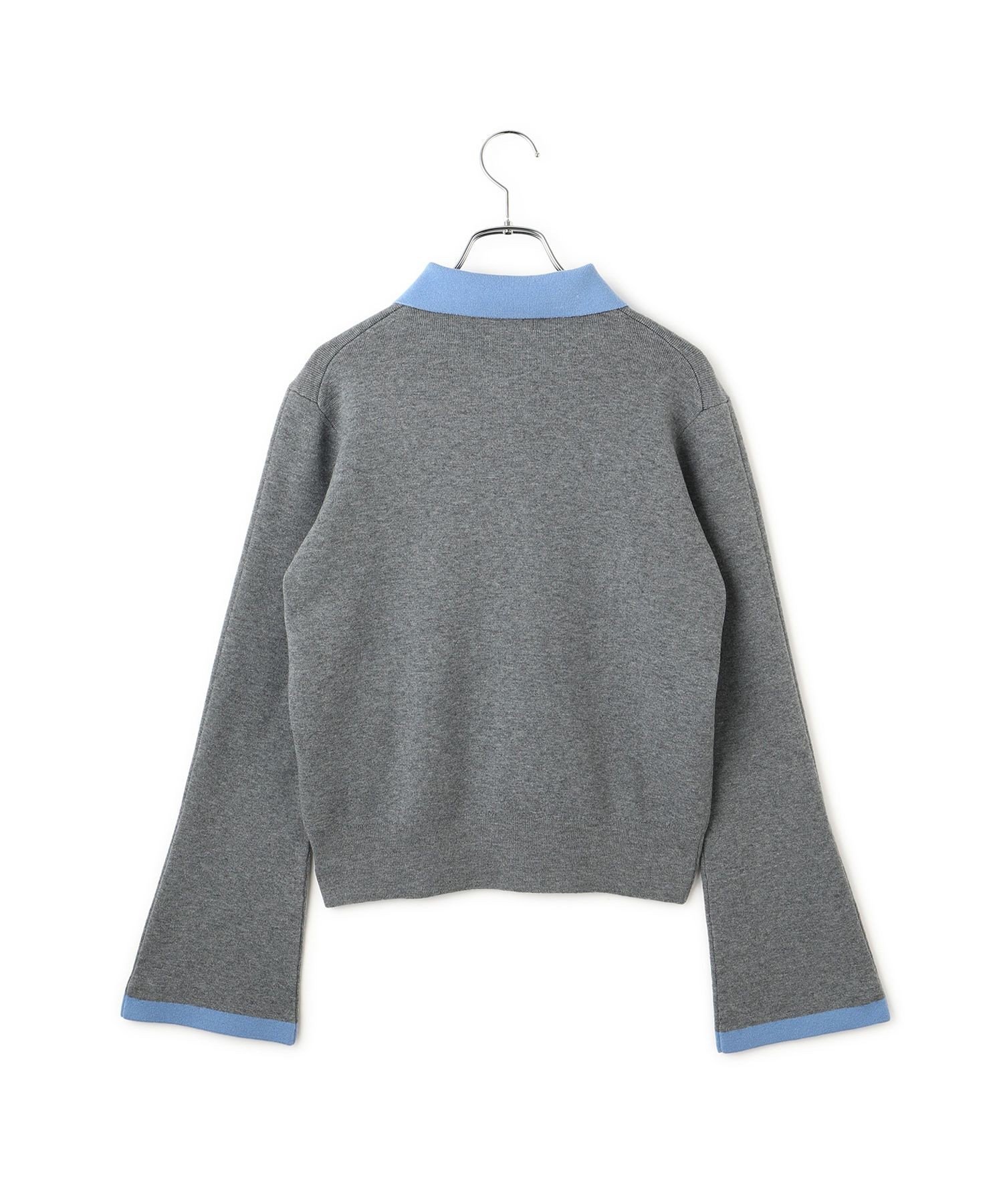 ADAM ET ROPE'｜【WEB限定】・【サステナブル】バイカラーポロニット