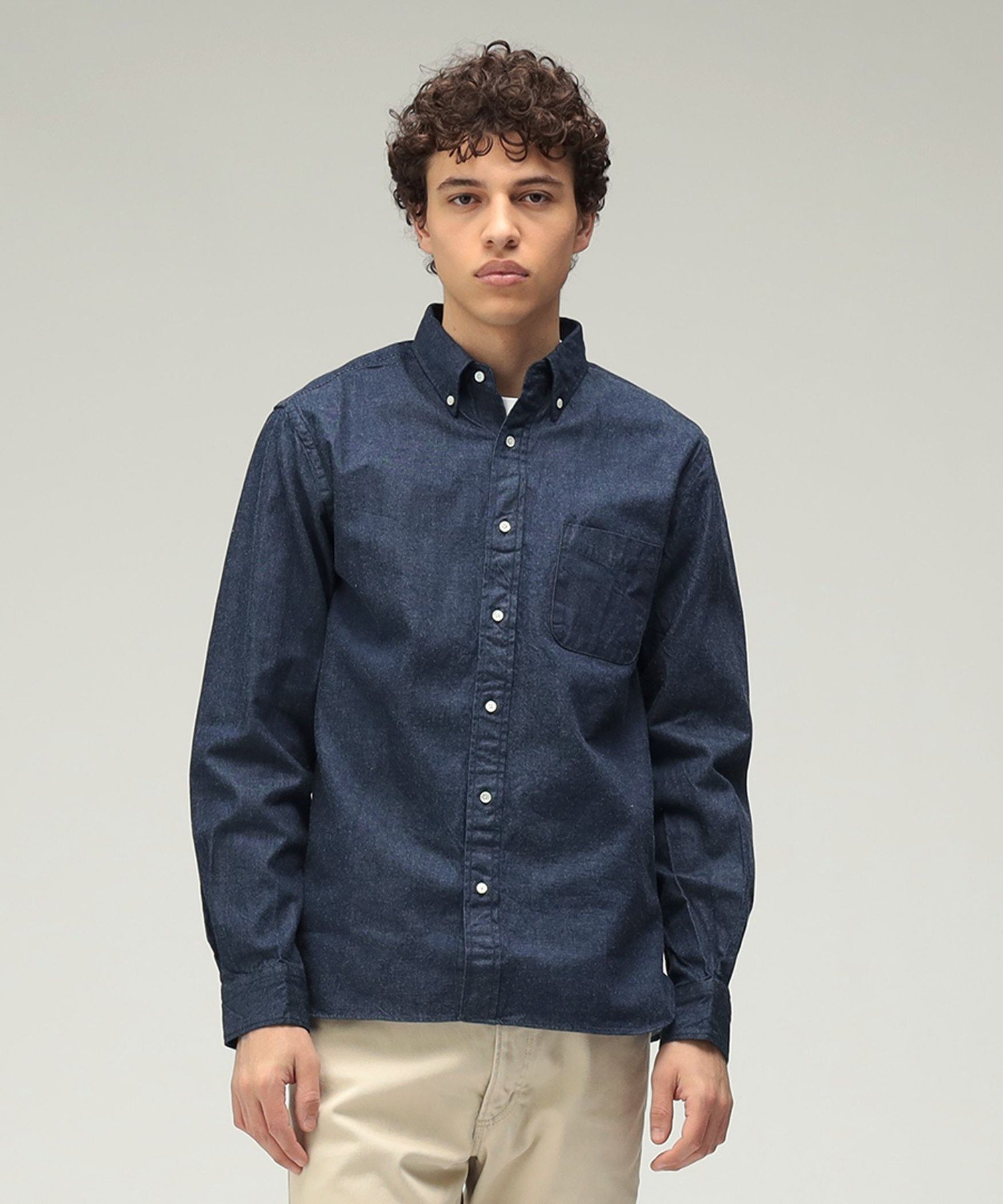 BEAMS MEN｜BEAMS PLUS / デニム ボタンダウンシャツ | Rakuten