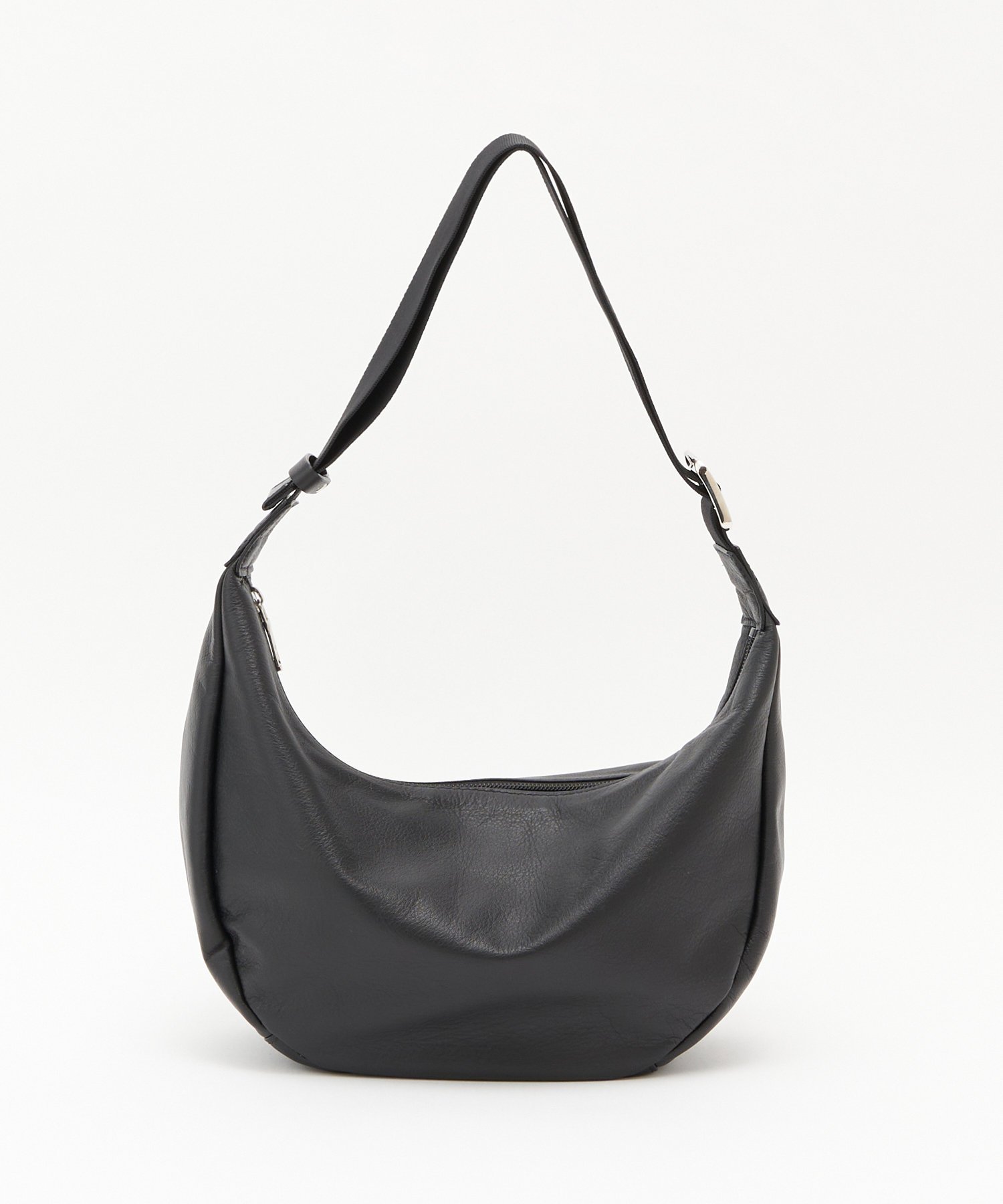 russet｜【20%ポイントバック】ソフトレザーラウンドショルダーバッグ