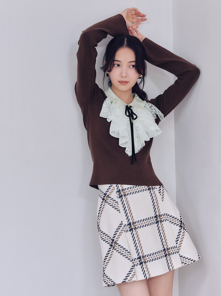 SNIDEL｜Sustainableロービングチェックミニスカート | Rakuten