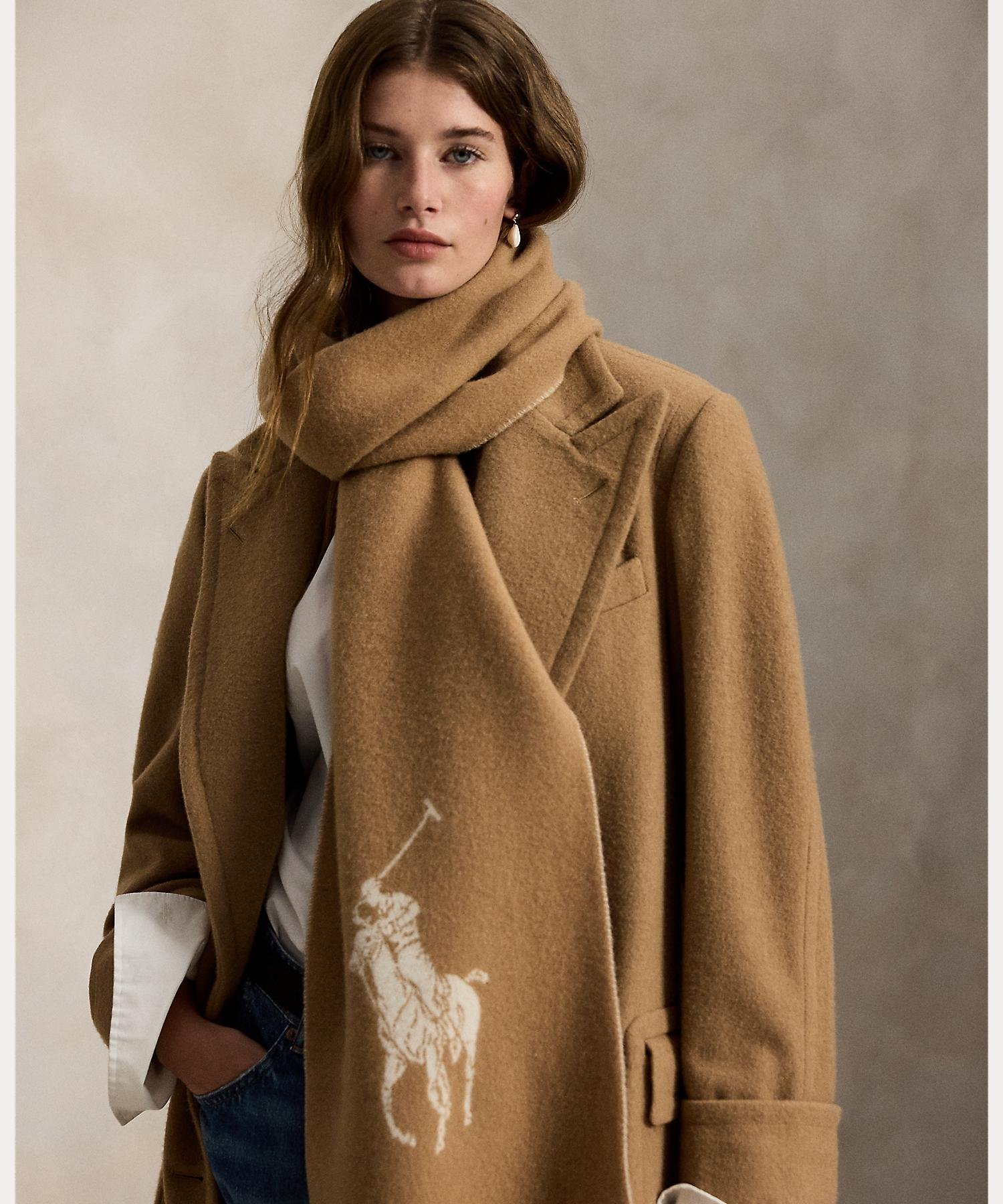 RALPH LAUREN｜Big Pony ウール マフラー | Rakuten Fashion(楽天