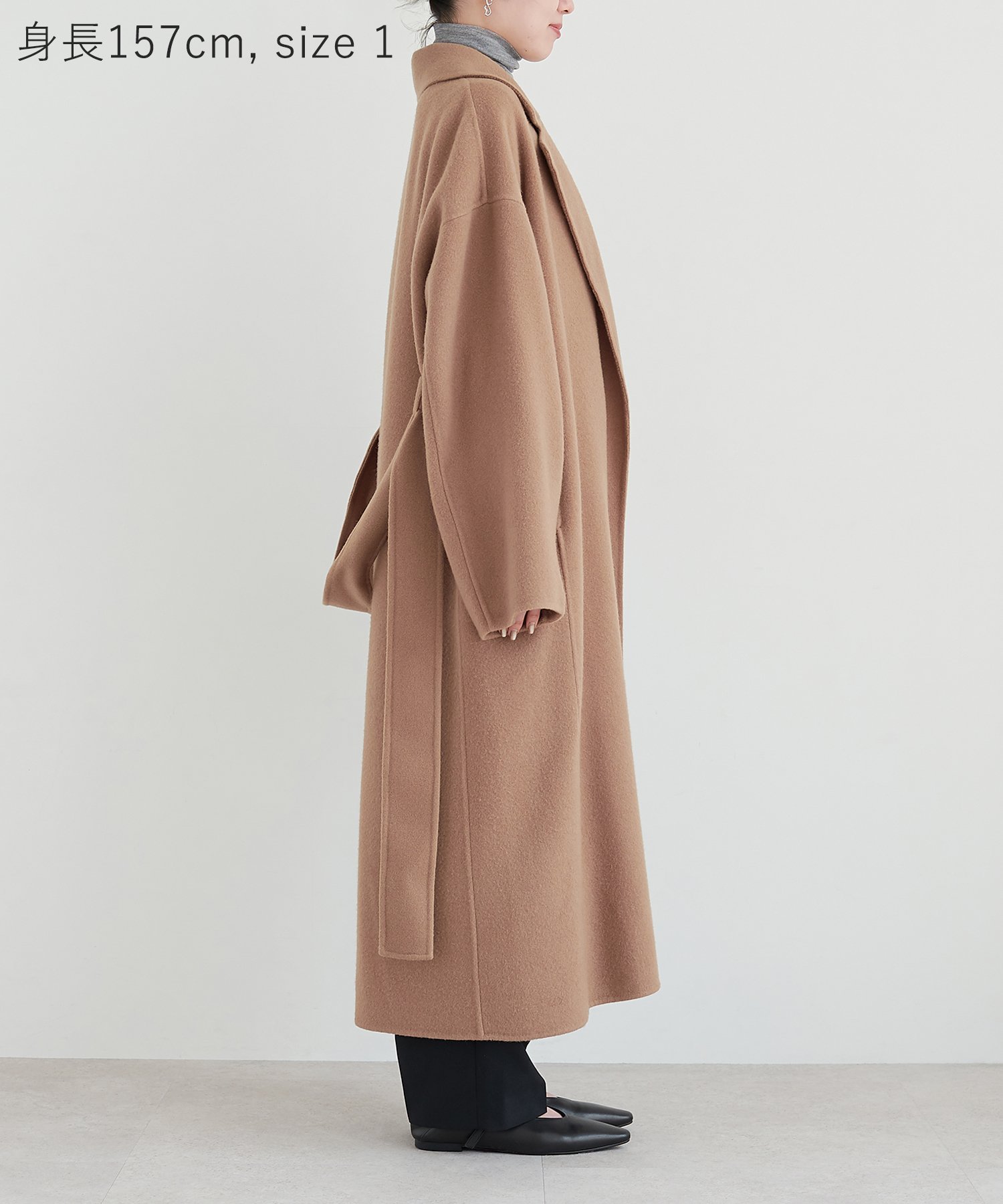 N.O.R.C｜ウールメルトンロングリバーコート | Rakuten Fashion(楽天