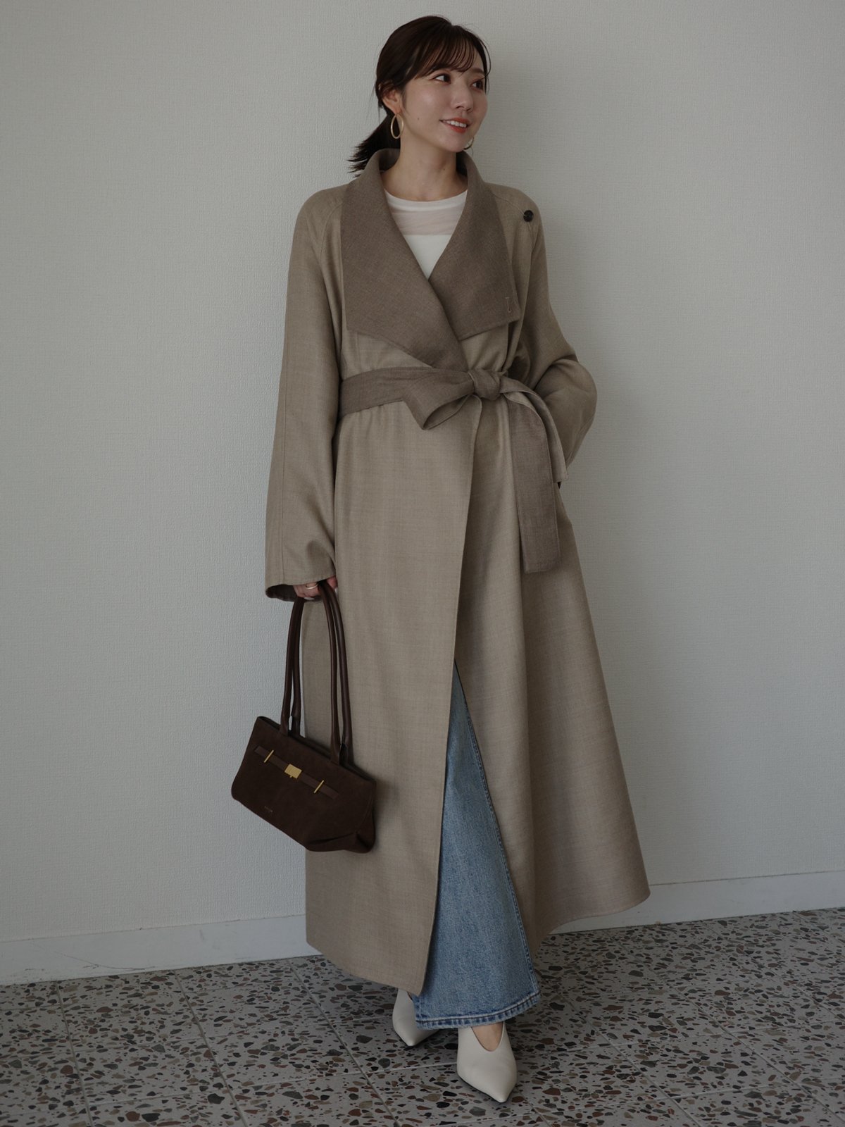 anuans｜ウールリバーオーバーロングコート | Rakuten Fashion(楽天