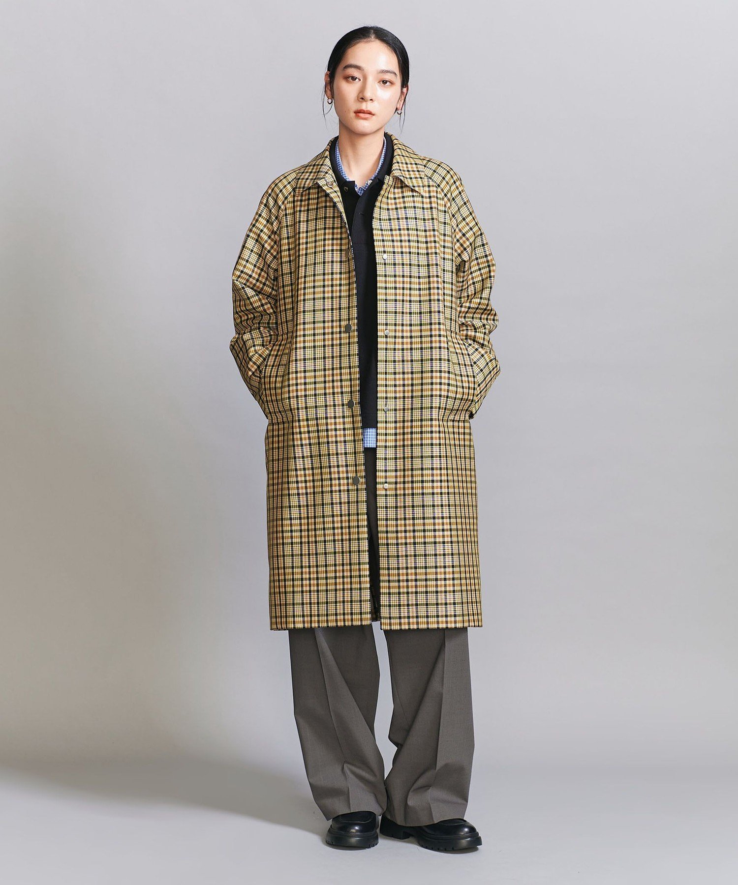 UNITED ARROWS LTD. OUTLET｜ステンカラー チェックコート | Rakuten