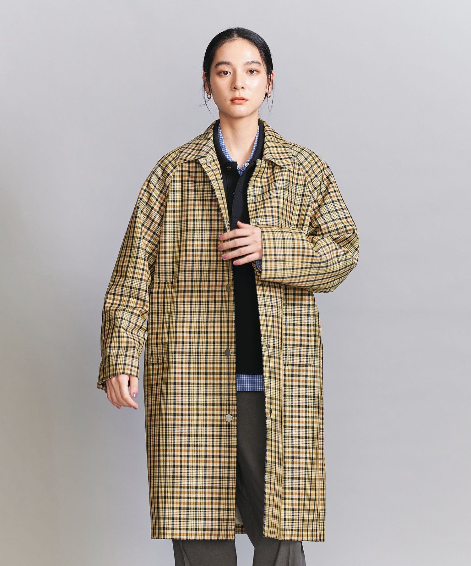 UNITED ARROWS LTD. OUTLET｜ステンカラー チェックコート | Rakuten