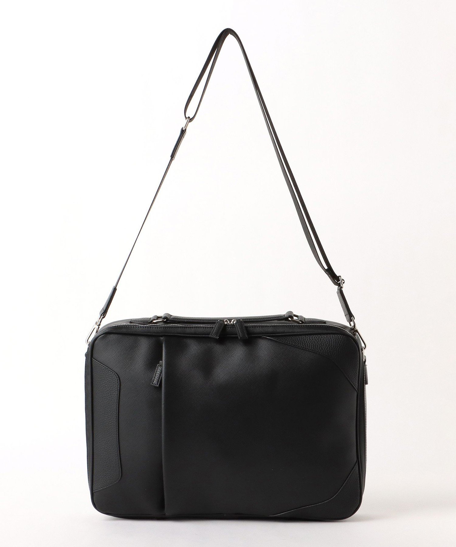 BEAMS HEART｜フェイクレザー 3WAY ブリーフバッグ(A4サイズ収納可能