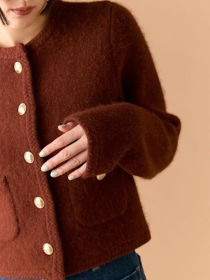 LILY BROWN｜【WEB限定カラー】金釦フォックスニットジャケット