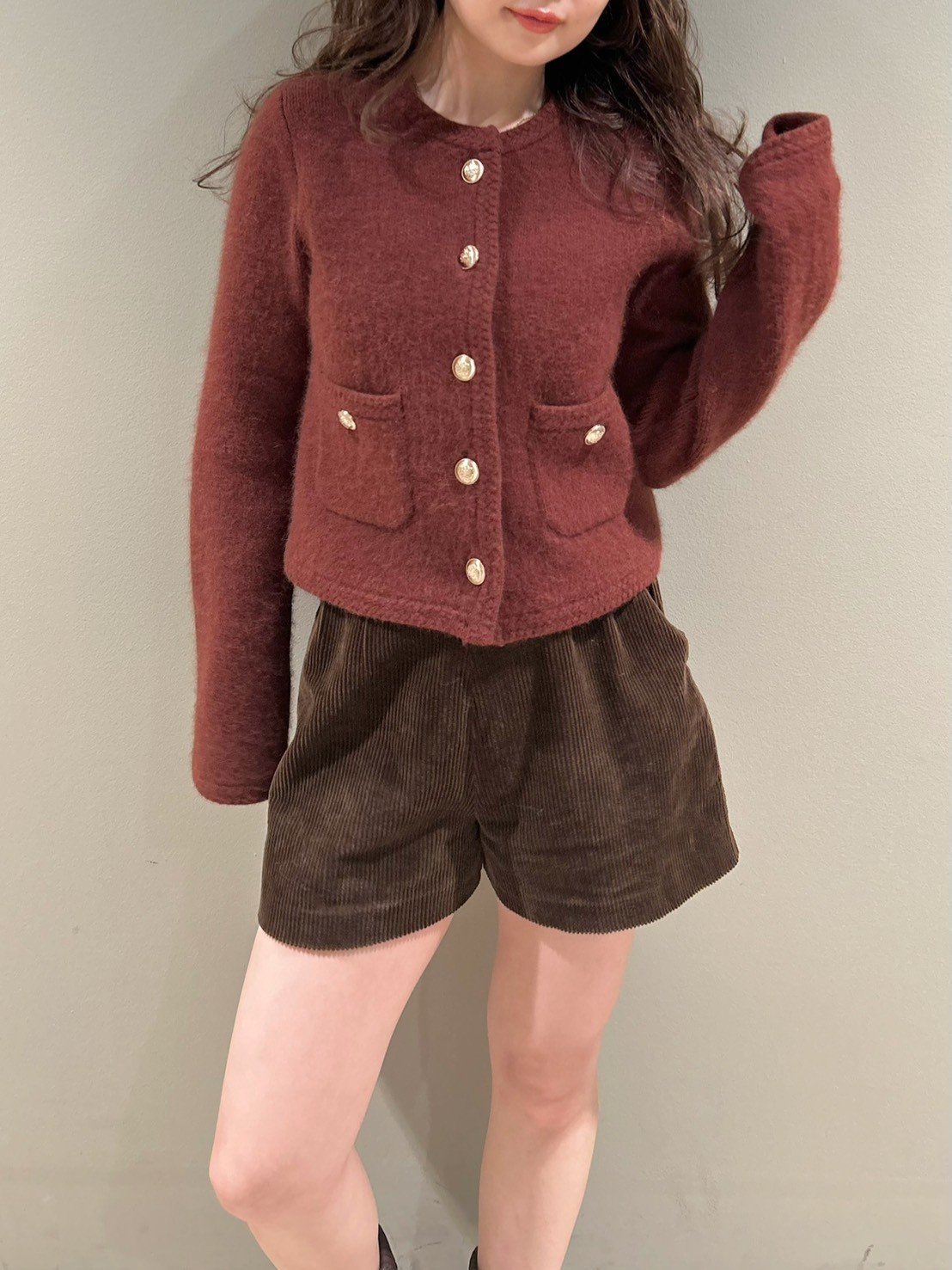 LILY BROWN｜【WEB限定カラー】金釦フォックスニットジャケット