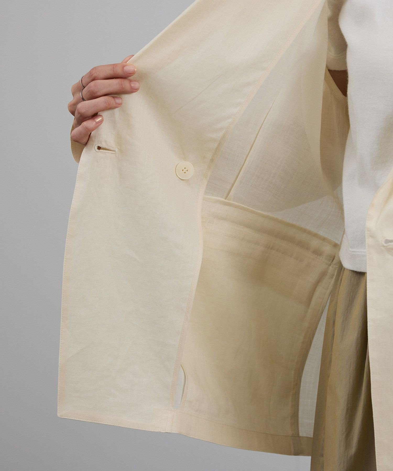 SALON adam et rope'｜ラミーシアージャケット[UVケア・洗える・サイズ