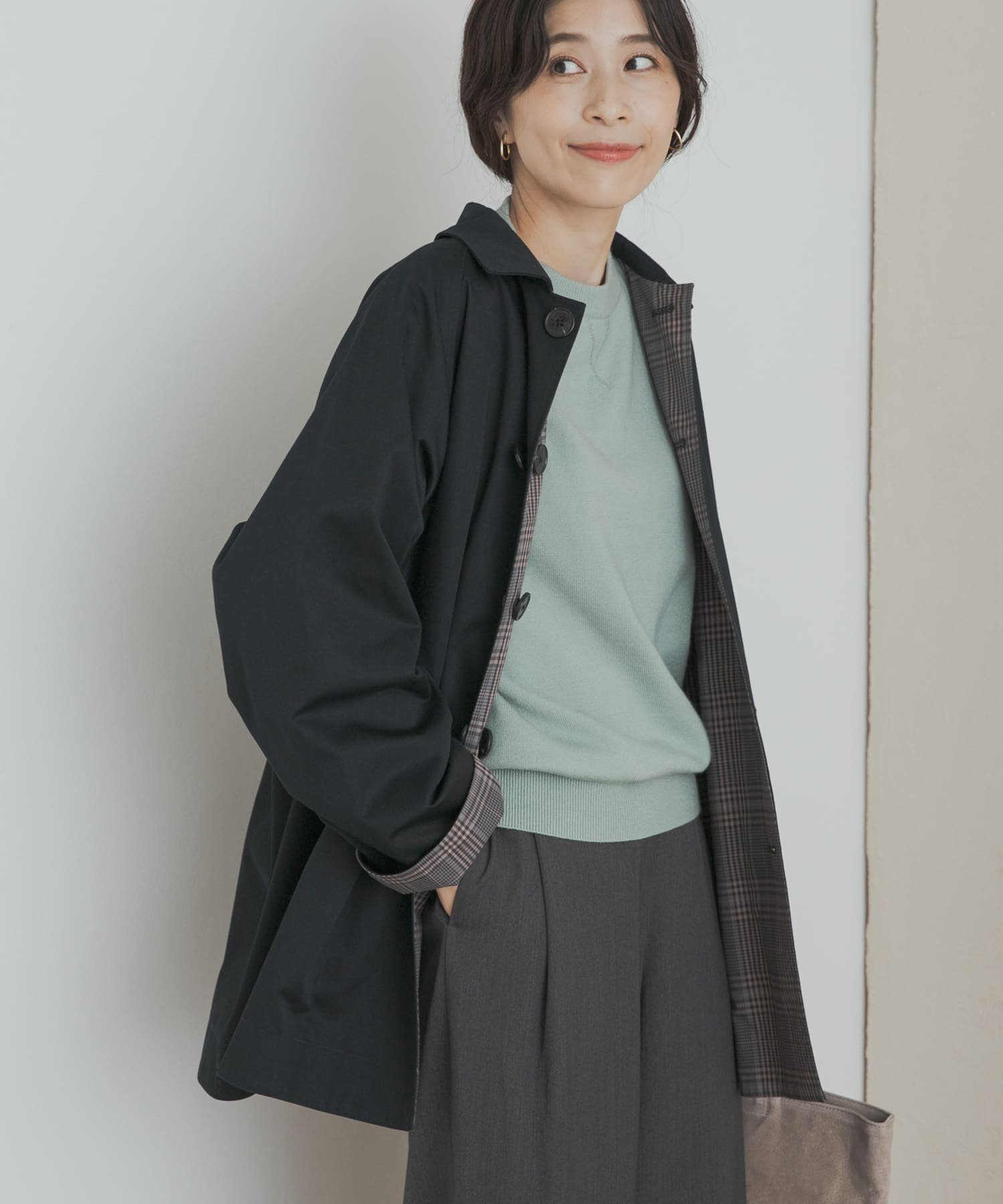 URBAN RESEARCH DOORS｜リバーシブルステンカラーコート | Rakuten