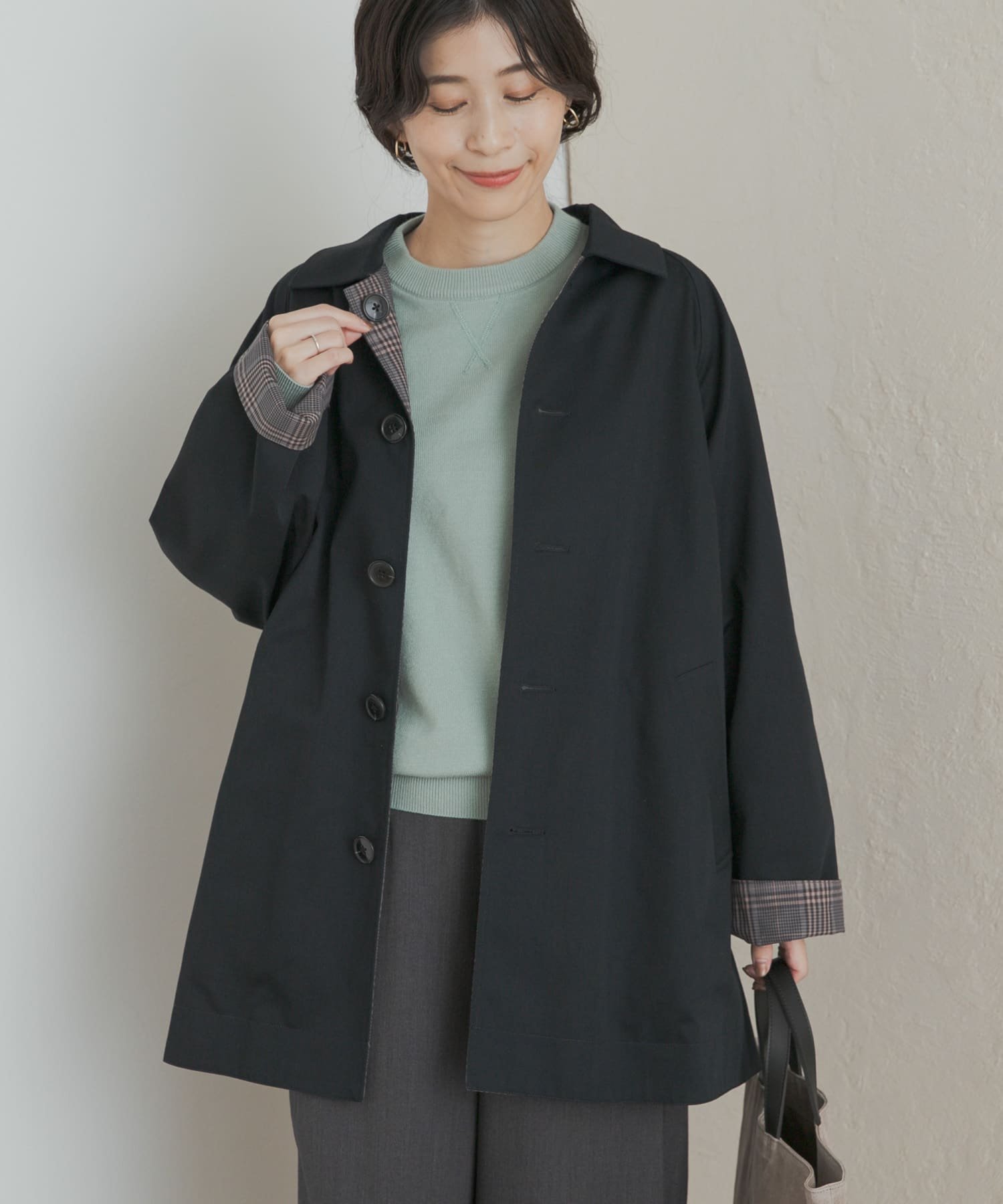 URBAN RESEARCH DOORS｜リバーシブルステンカラーコート | Rakuten