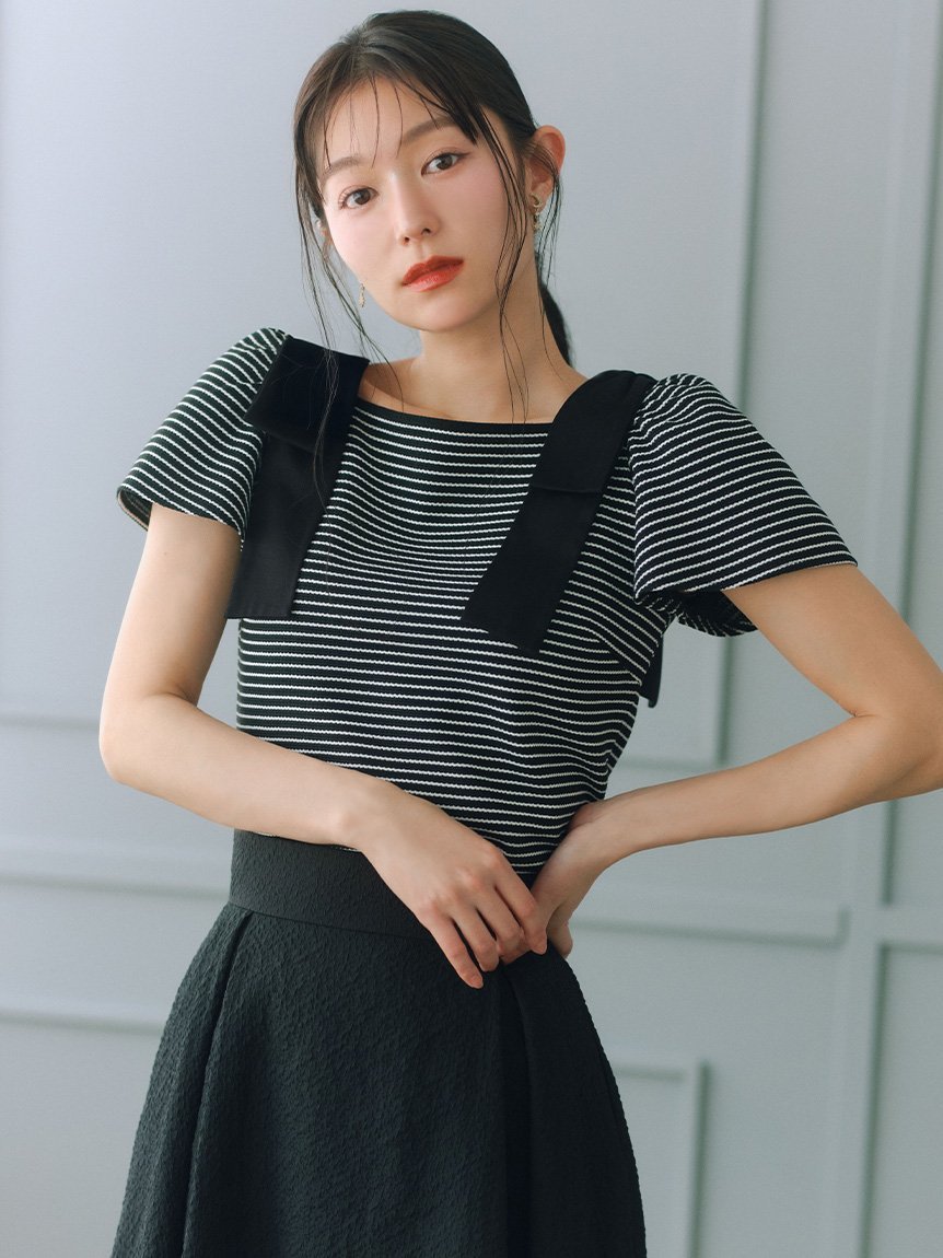 CELFORD｜ショルダーリボンカットトップス | Rakuten Fashion(楽天