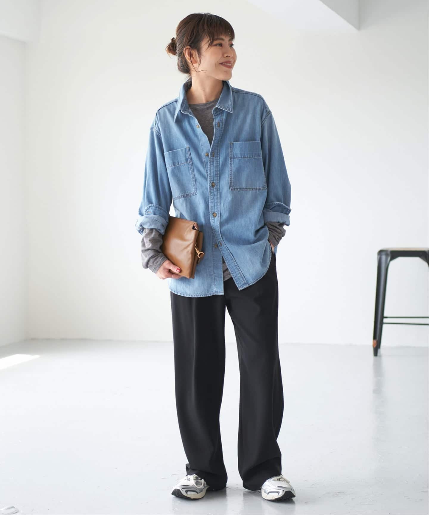 Spick & Span｜《追加2》ライトオンスデニムシャツ | Rakuten Fashion