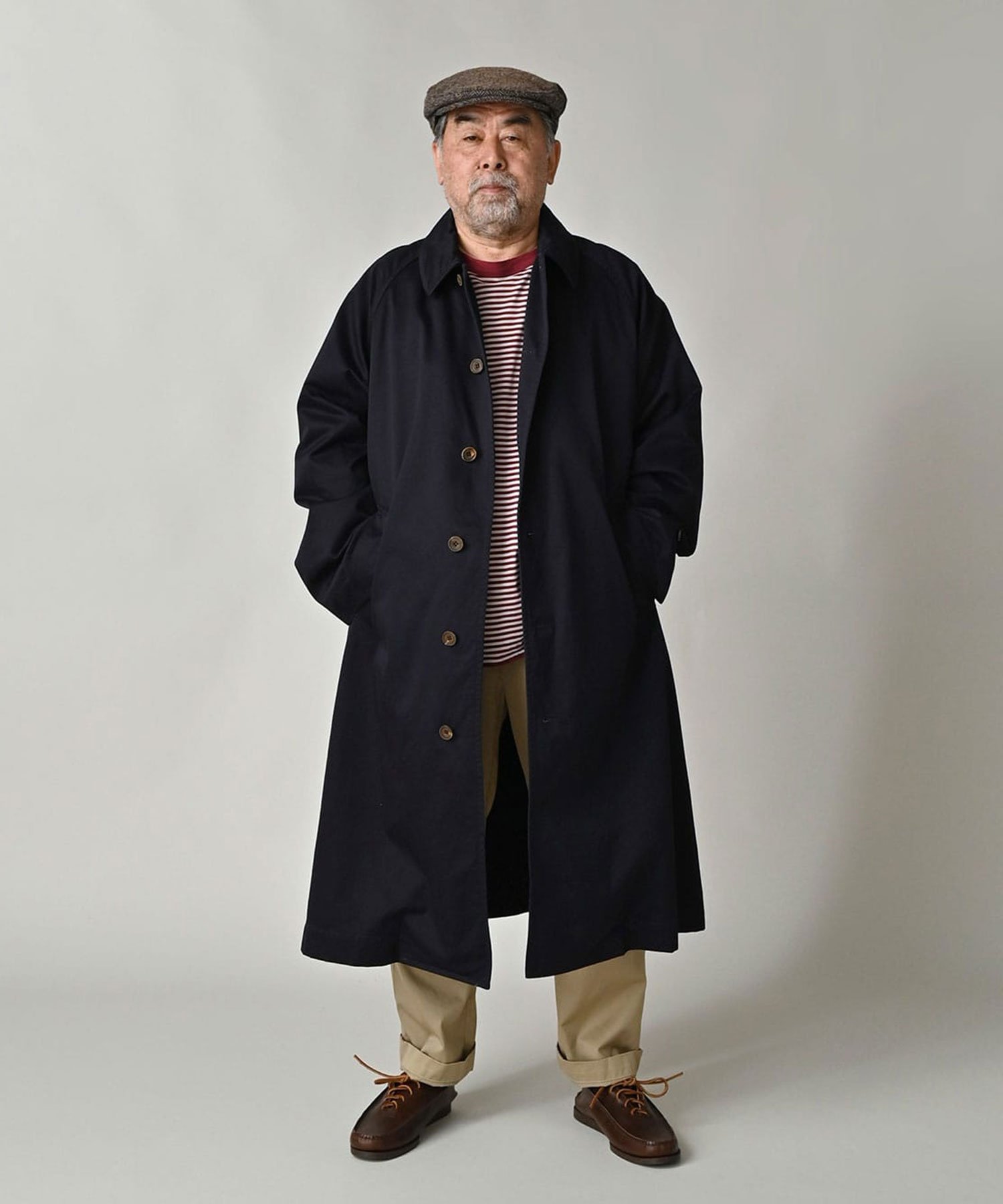 45R｜双糸チノの908ステンカラーコート | Rakuten Fashion(楽天