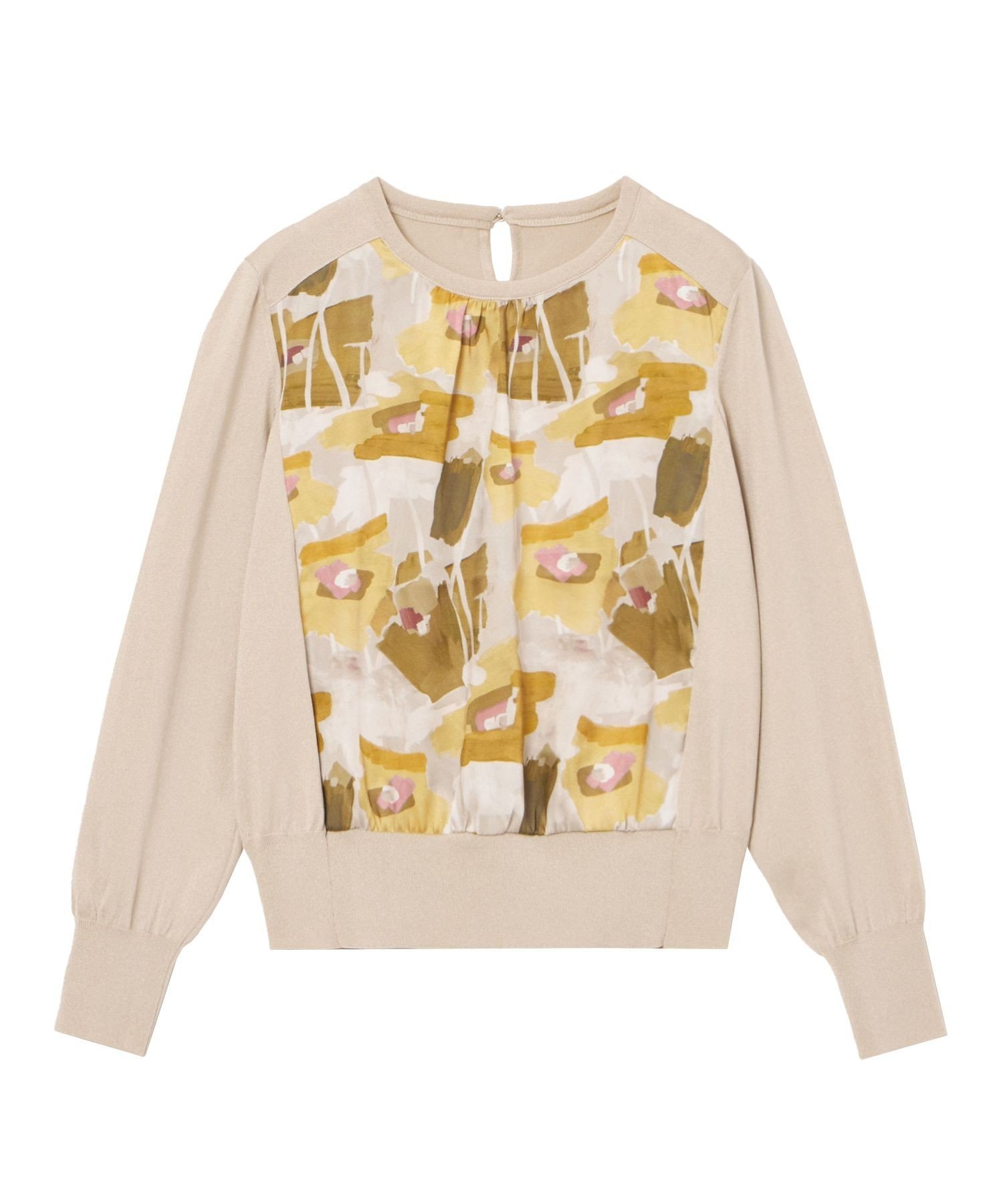 ANAYI｜ペイントフラワープリントクルーネック プルオーバー | Rakuten