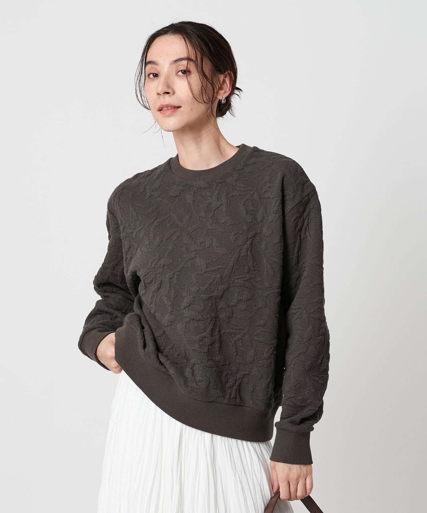 BEAUTY&YOUTH UNITED ARROWS｜ボタニカルジャガード プルオーバー