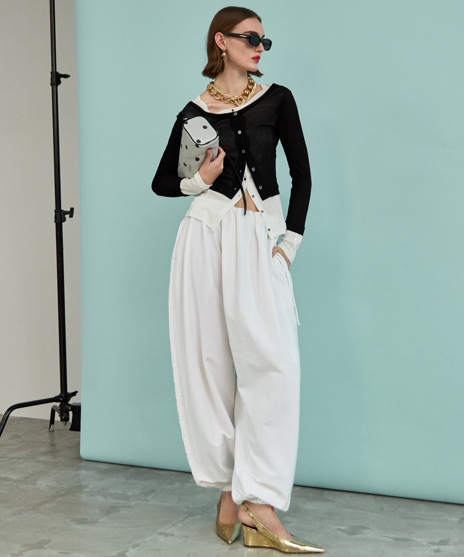 MAISON SPECIAL｜2WAY Neck Bicolor Comfort Top | Rakuten Fashion