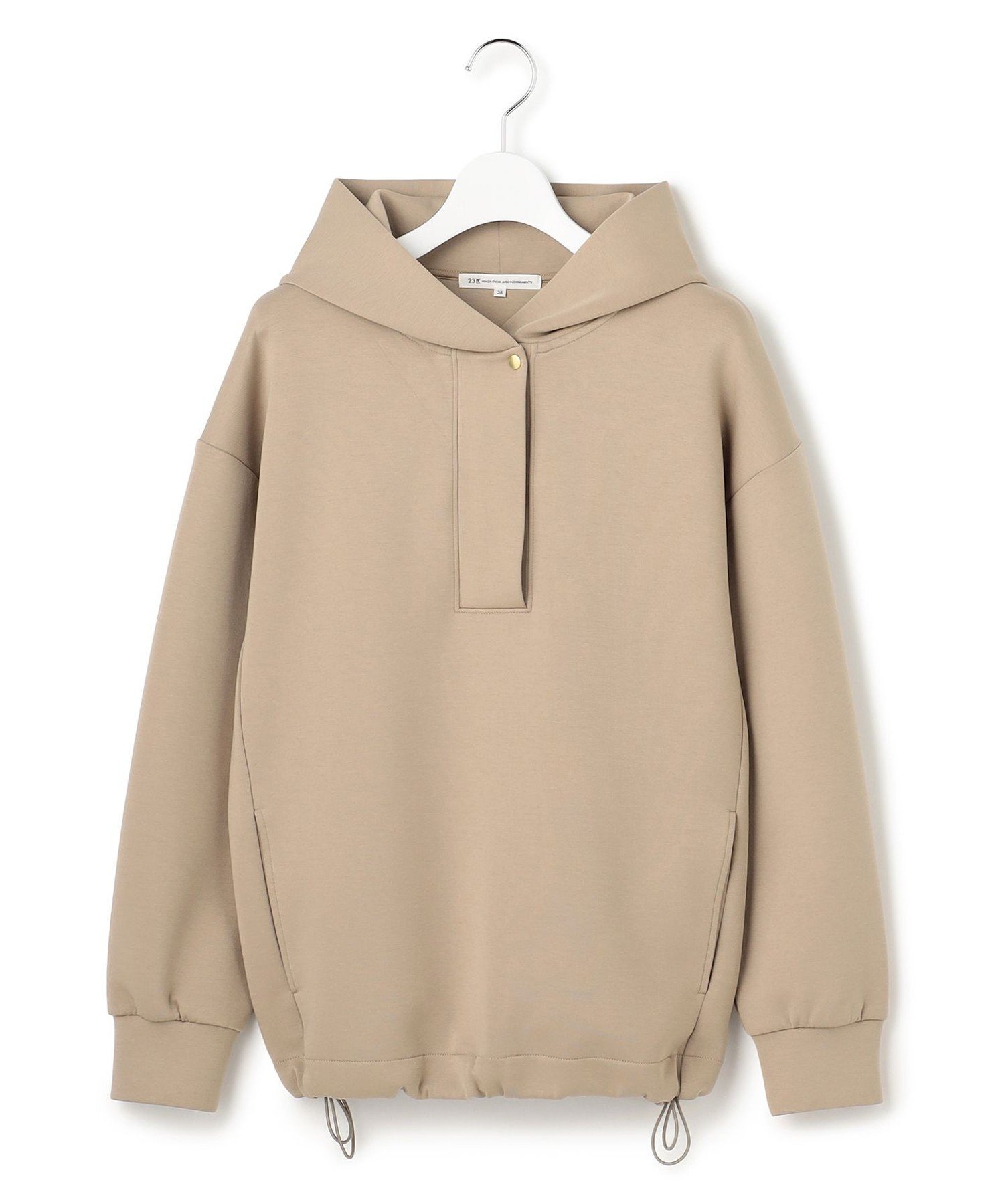 23区｜【洗える】コットンエアーダンボール ドロスト フーディー