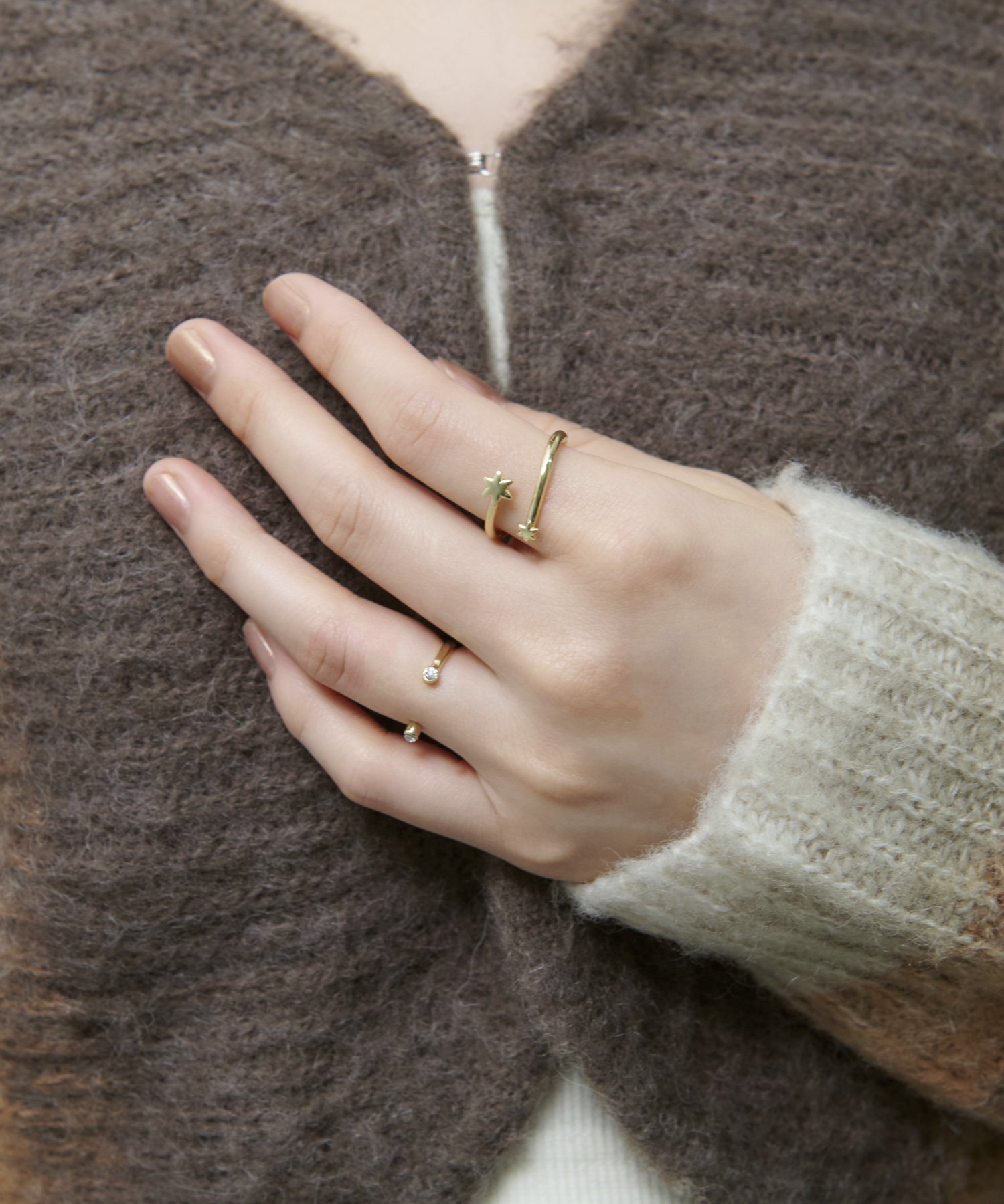 GOLDY｜マイクロ アスタリスク セット リング | Rakuten Fashion(楽天