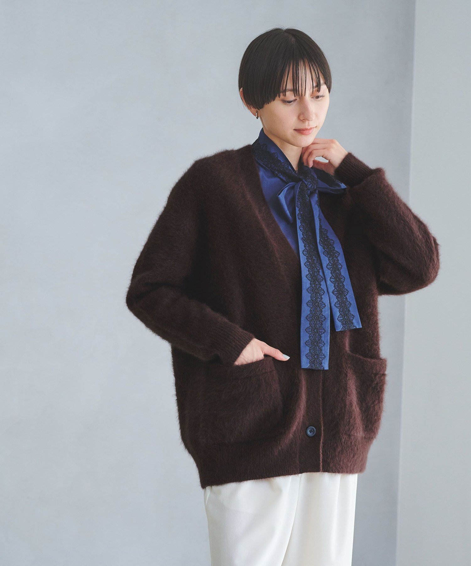 UNITED ARROWS｜フォックスカシミヤ ミドル カーディガン | Rakuten