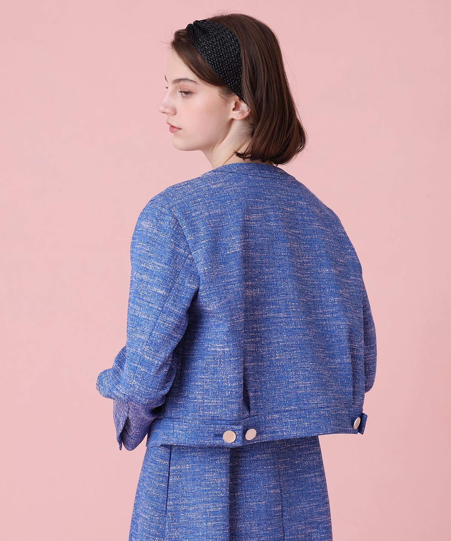 ANAYI｜【セットアップ対応商品】スラブツイードブルゾン | Rakuten