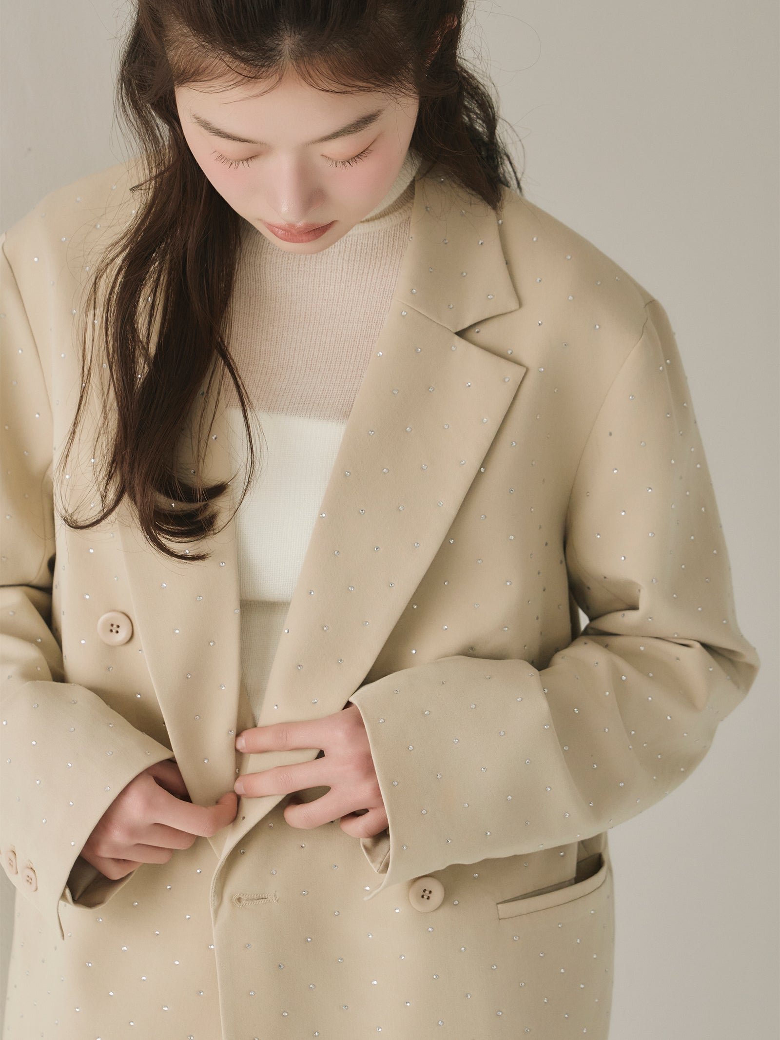 Olu.｜ラインストーンジャケット | Rakuten Fashion(楽天ファッション